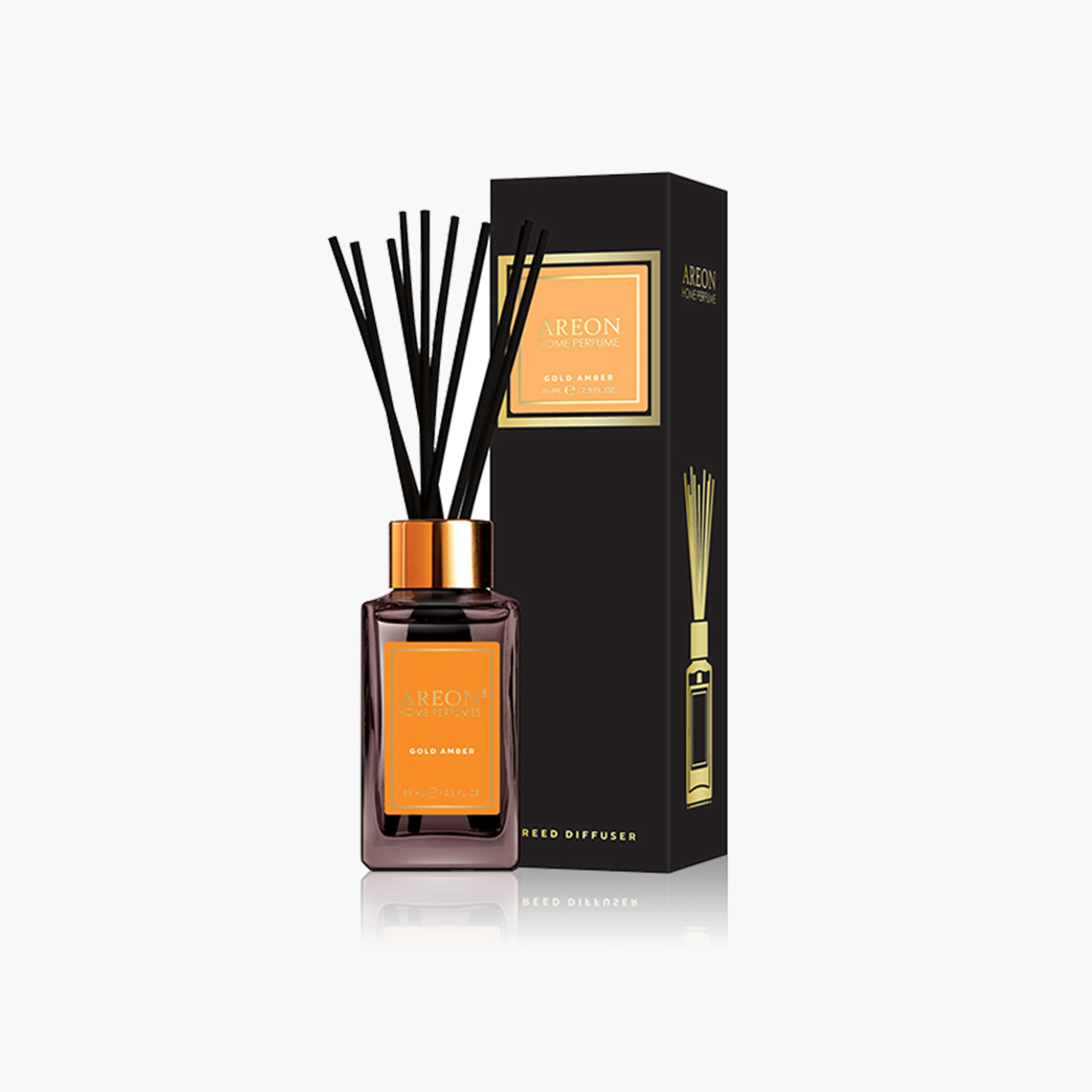 Areon Gold Amber Reed Diffuser - 85 ml-household-homefragrance-reeddiffusers-image-1