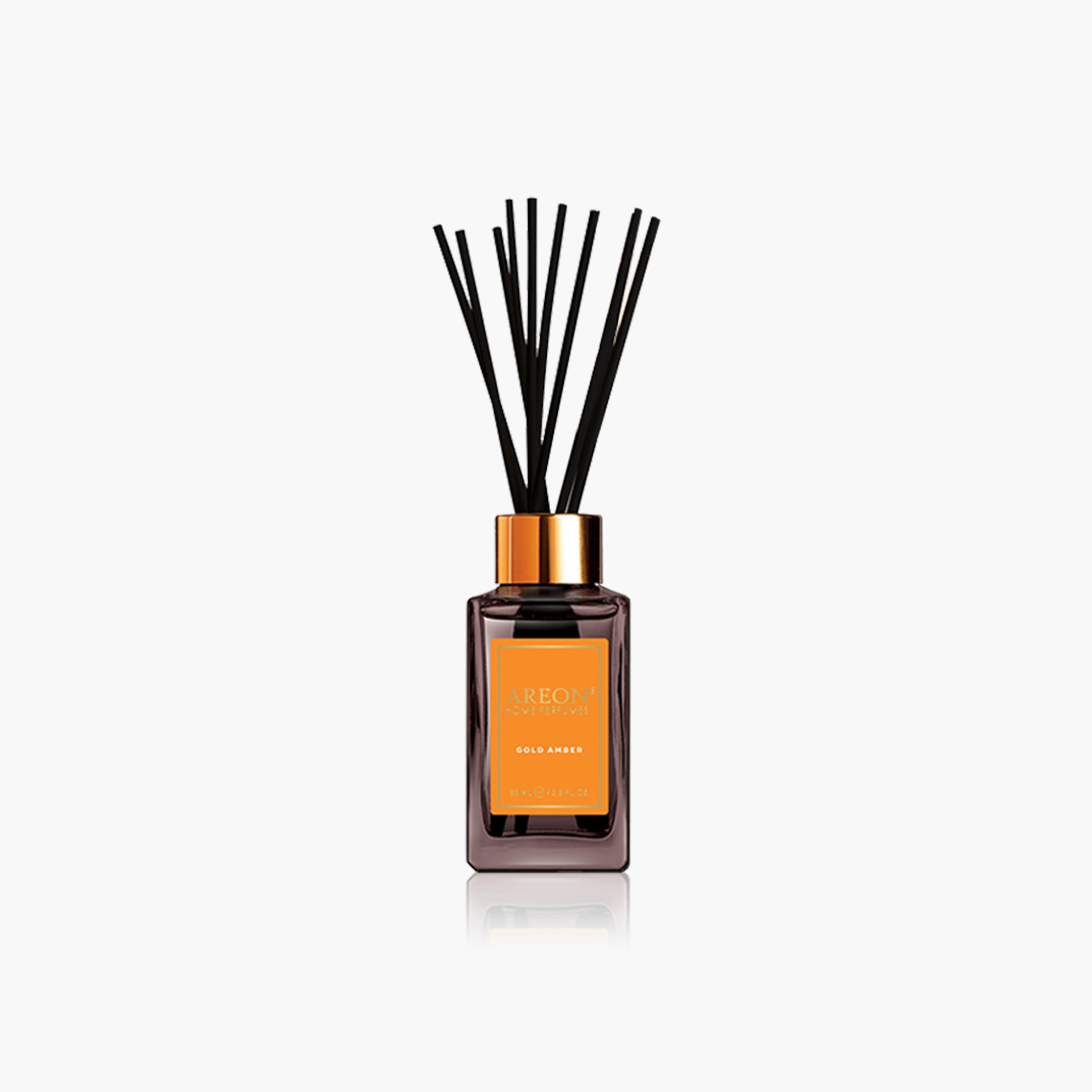 Areon Gold Amber Reed Diffuser - 85 ml-household-homefragrance-reeddiffusers-image-2