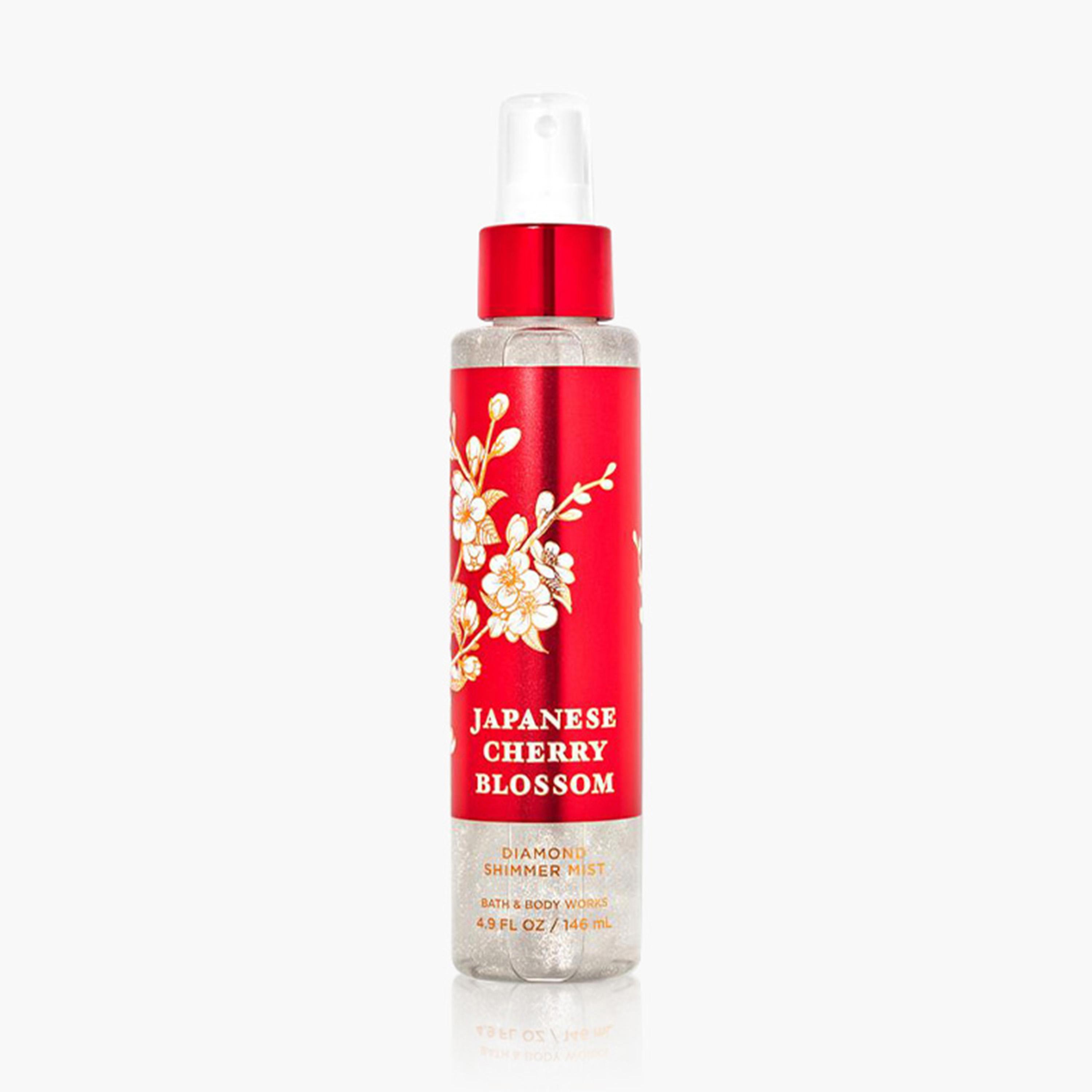 Bath & Body Works Japanese Cherry Blossom Diamond Shimmer Body Mist for Women - 146 ml-beautyandpersonalcare-fragrance-women-image-1