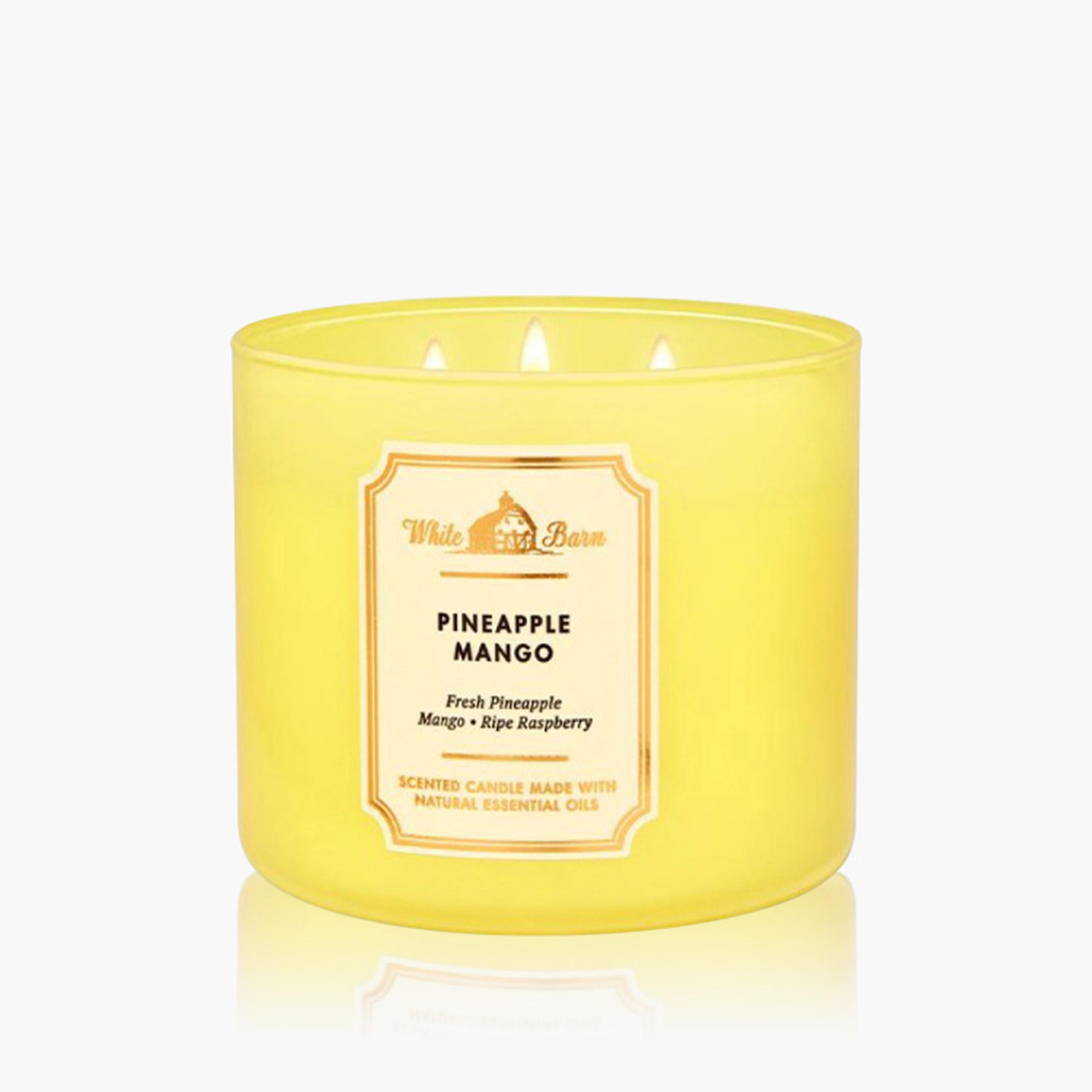 Bath & Body Works Pineapple Mango Scented Candle - 411 gms-household-homefragrance-candles-image-1