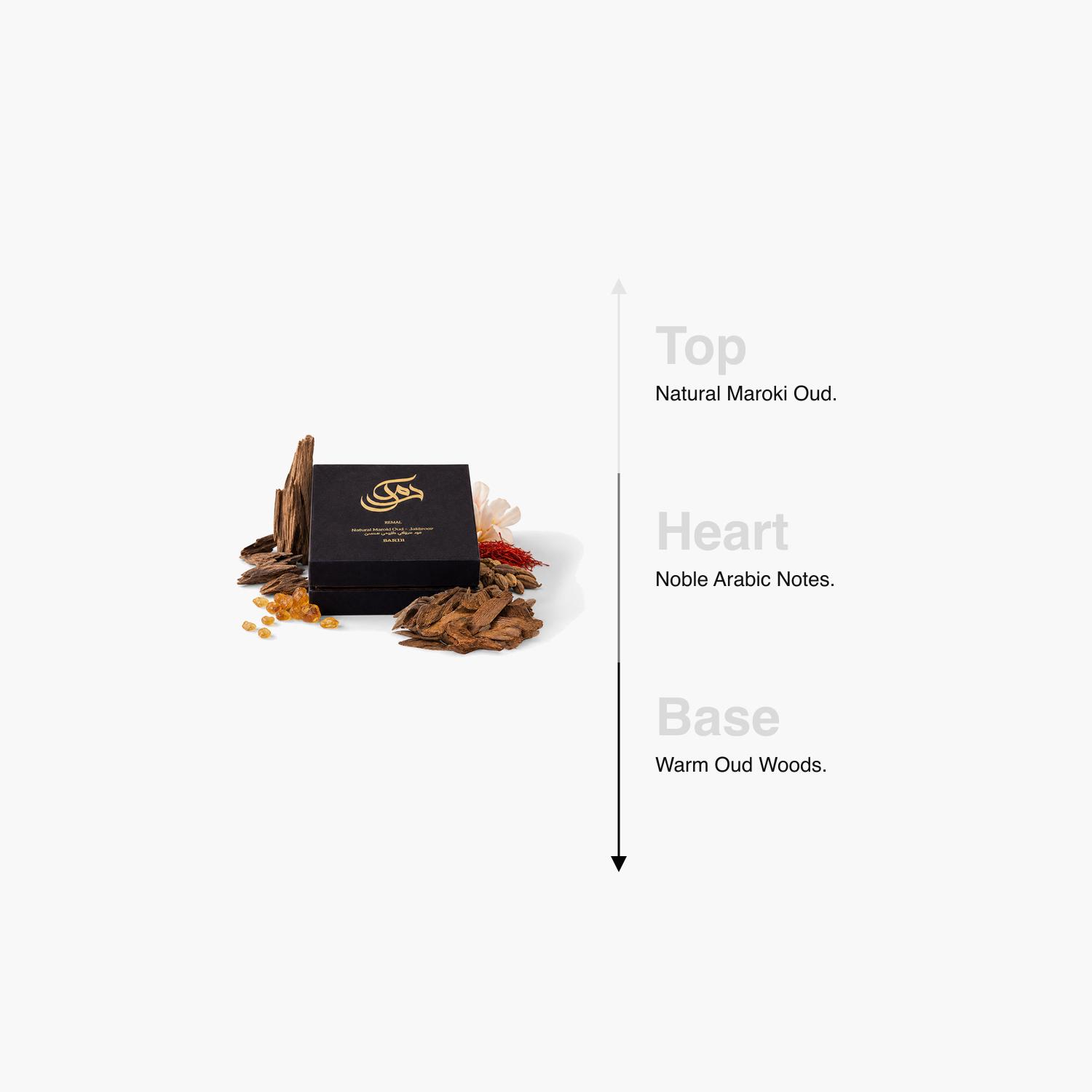 Remal Natural Maroki Oud Bakhoor - 28 gms-household-homefragrance-fragranceoilsandessence-image-4
