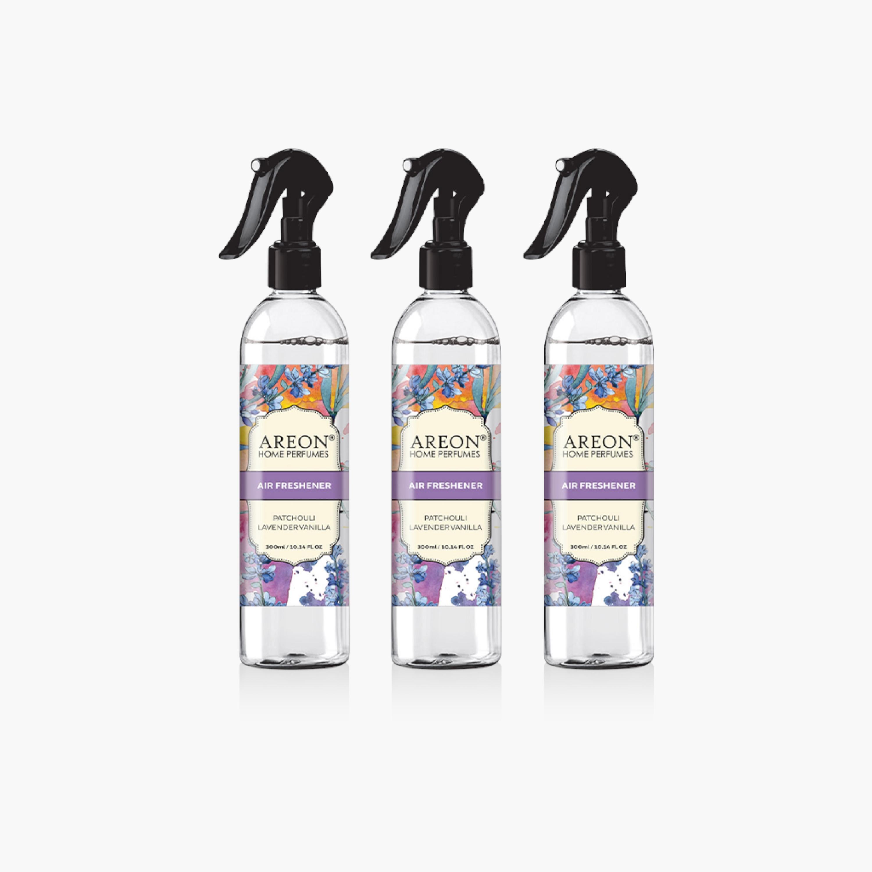 Areon 3-Piece Patchouli Lavender Vanilla Room Spray Set - 300 ml-household-homefragrance-homesprays-image-1