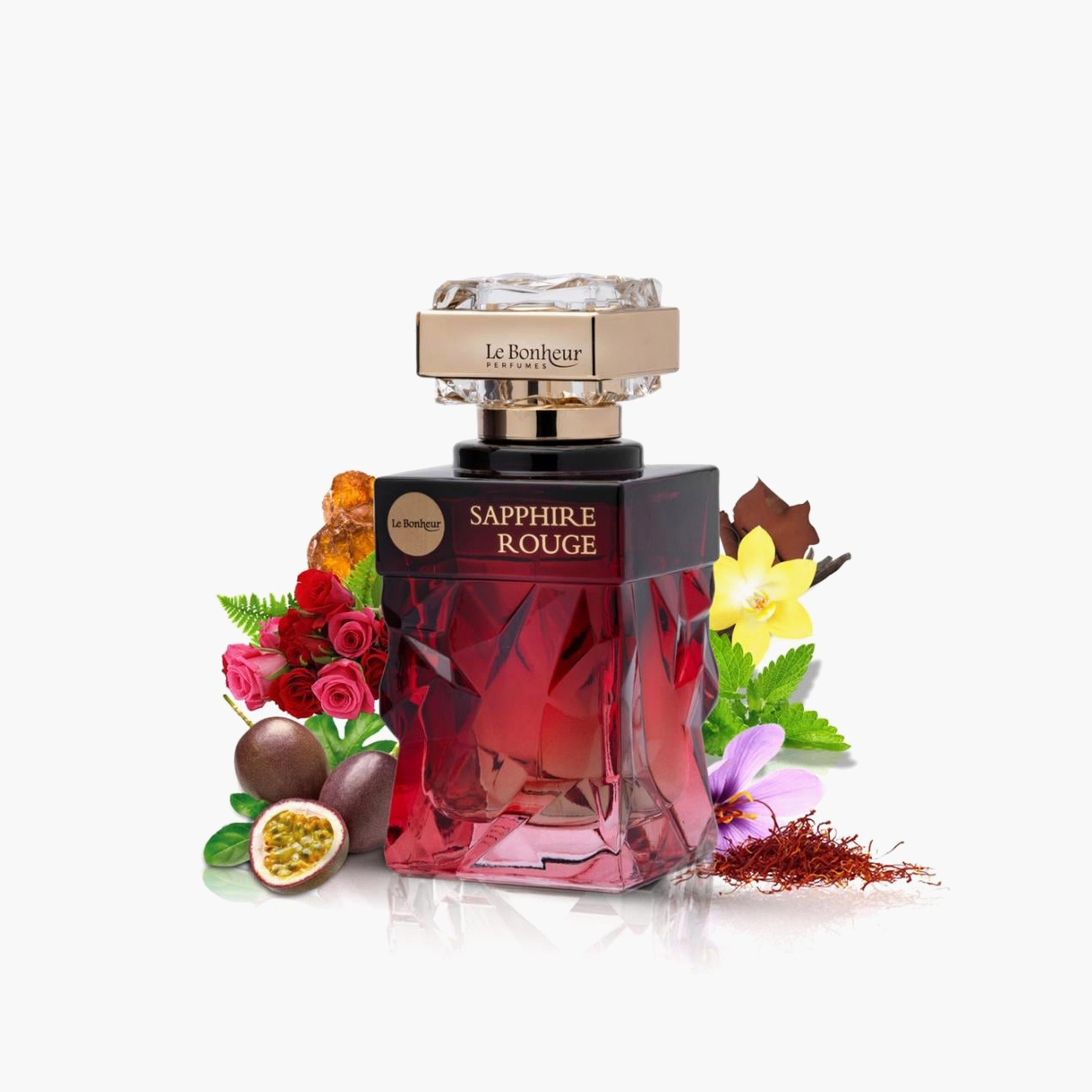 Le Bonheur Sapphire Rouge Eau de Parfum for Women - 100 ml-beautyandpersonalcare-fragrance-women-image-3