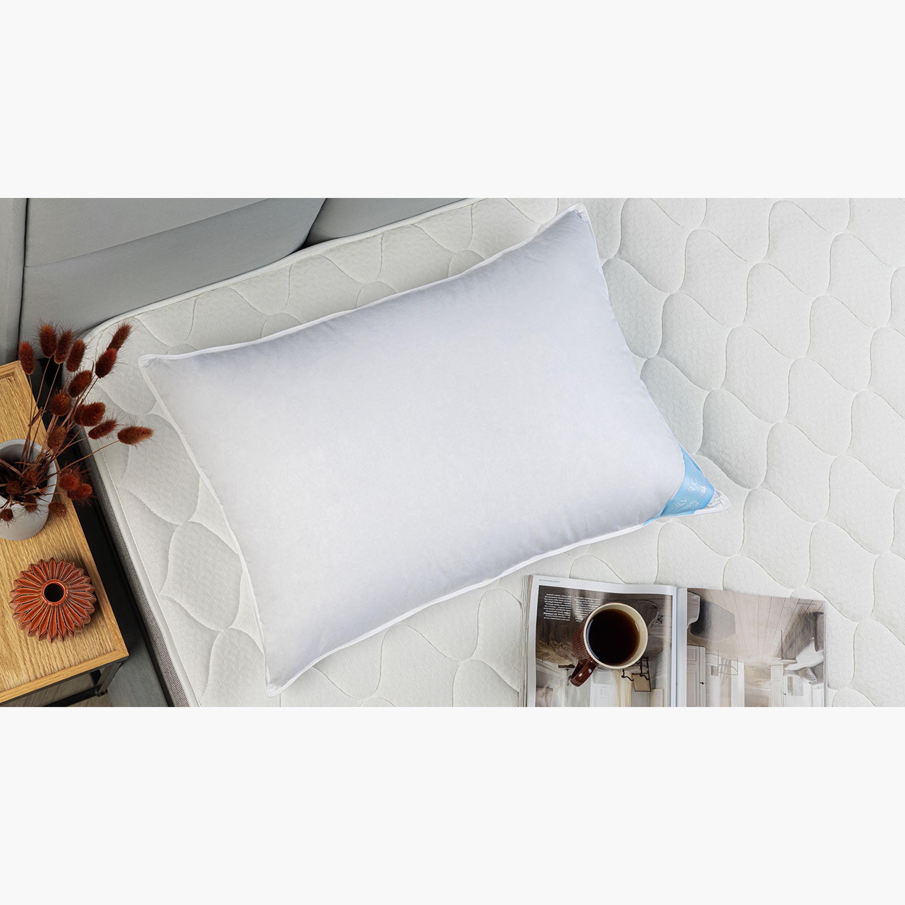 Askona Silver Goose Down Feather Pillow - 50x70 cm