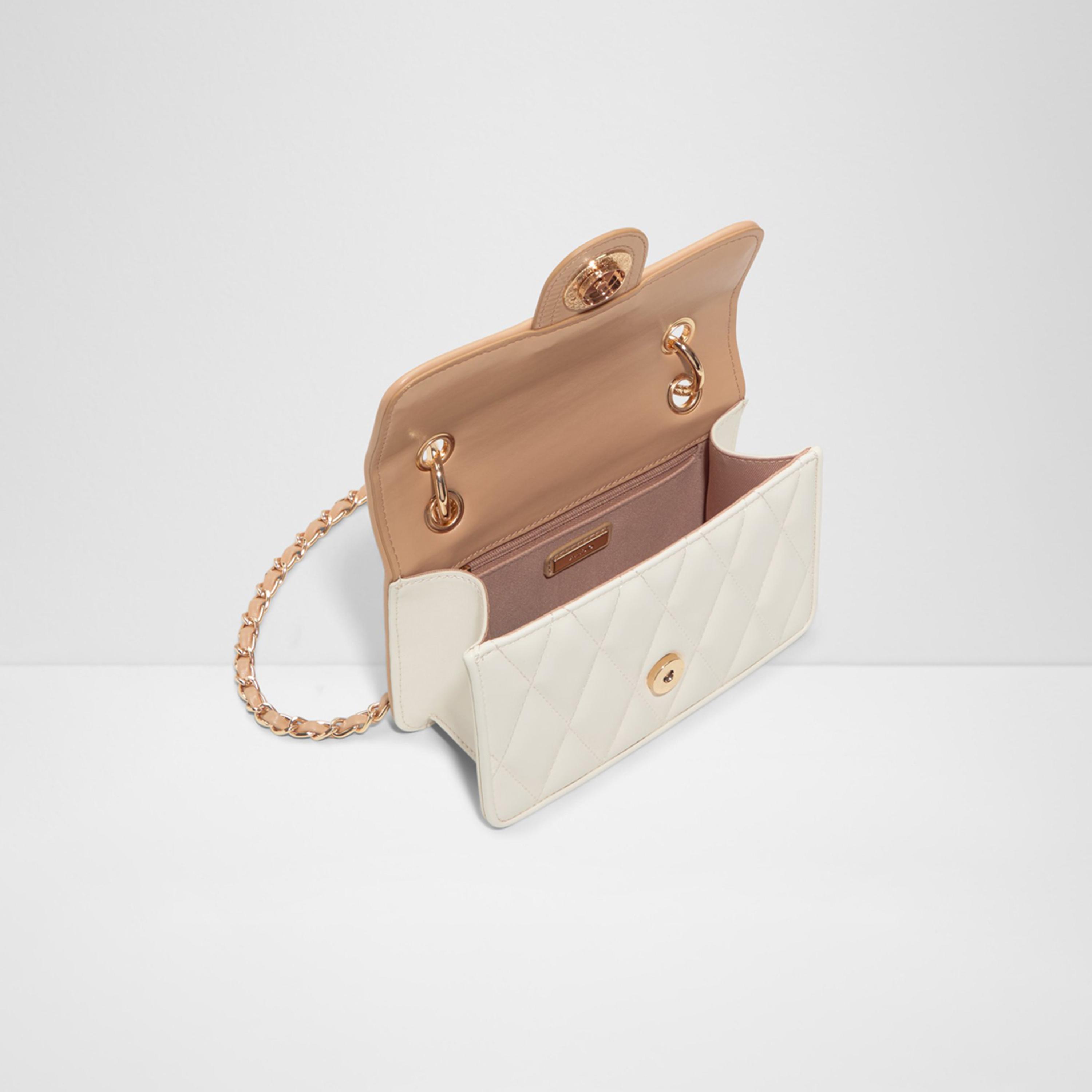 Aldo Loubella Quilted Top Handle Crossbody Bag with Magnetic Closure and Chain Strap-women-bagsandwallets-handbags-image-6