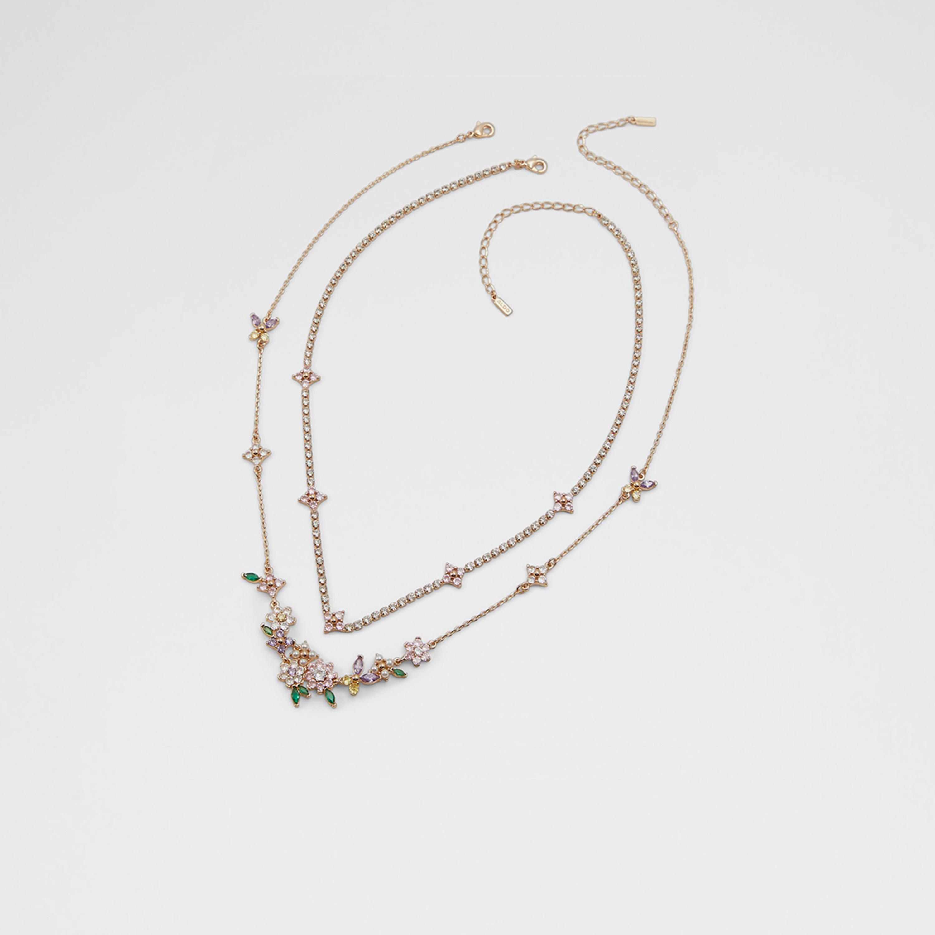 ألدو - قلادات نسائية مزينة بالزركونيا المكعبة جاردن بلوم-women-watchesandjewellery-jewellery-necklacesandpendants-image-1