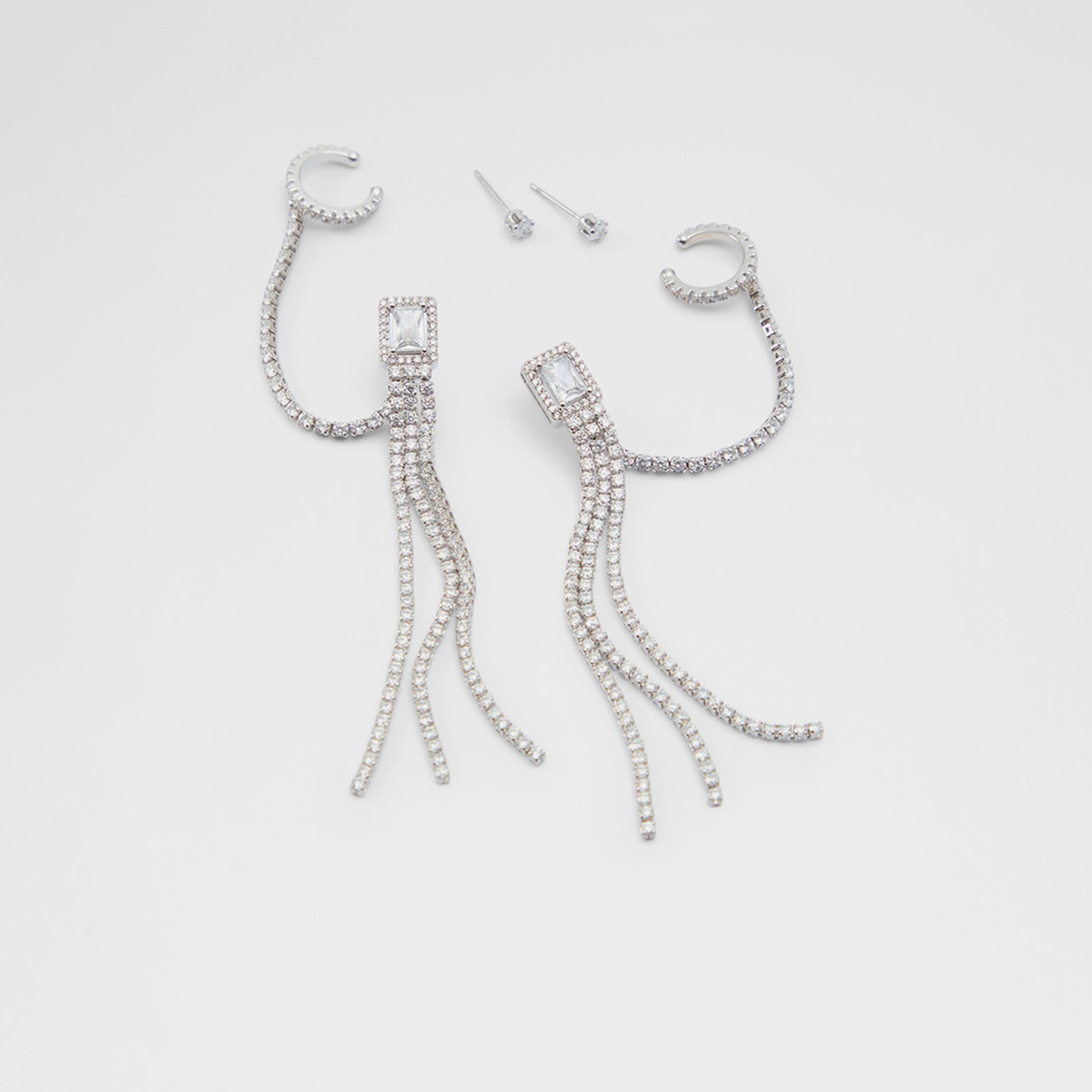 ألدو - أقراط ديفيناندرا النسائية المزينة بالزركونيا المكعبة-women-watchesandjewellery-jewellery-earrings-image-1