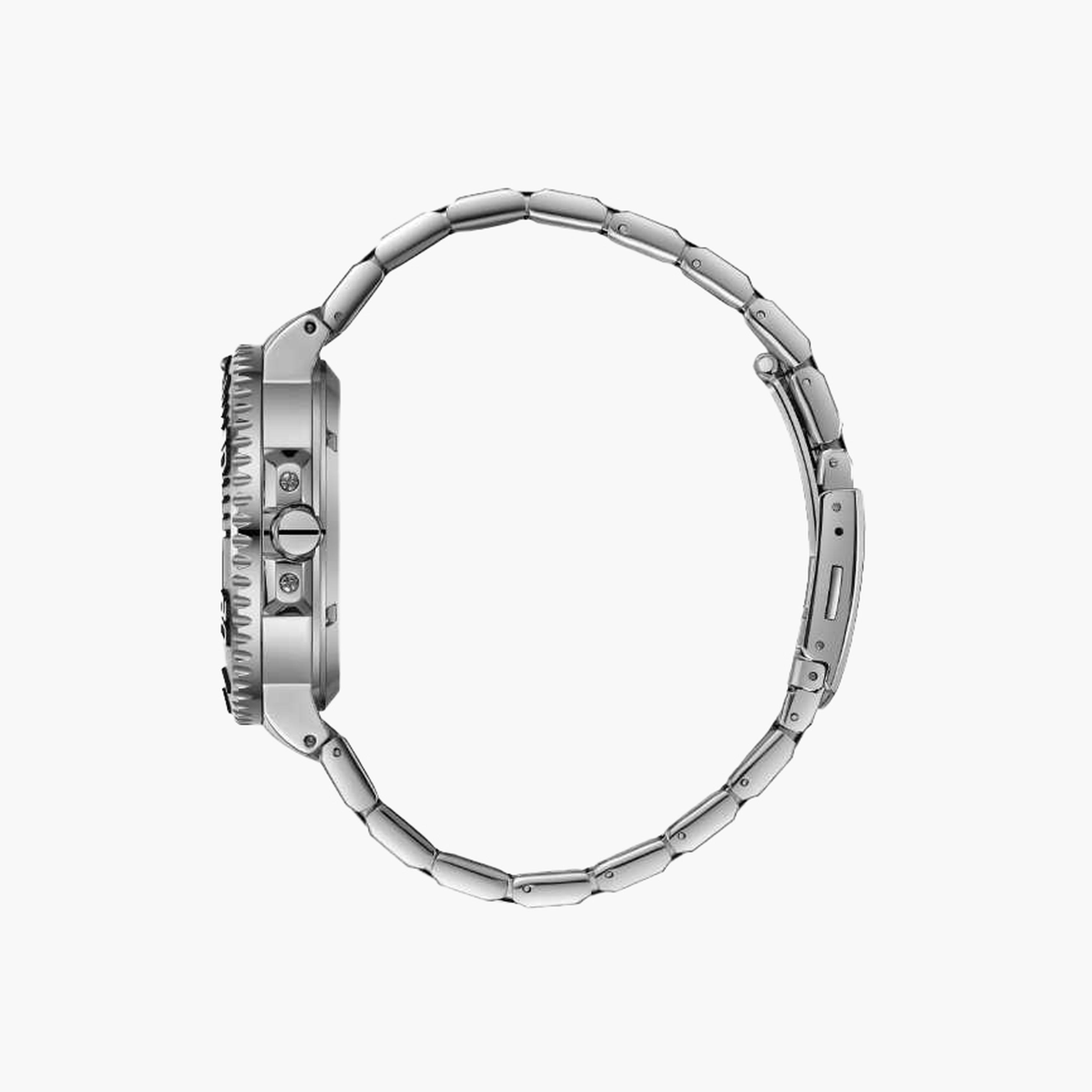 Beverly Hills Polo Club Men's 44.5MM Silver Automatic Metal Strap Watch | BP3702X.350-men-watchesandjewellery-watches-image-4