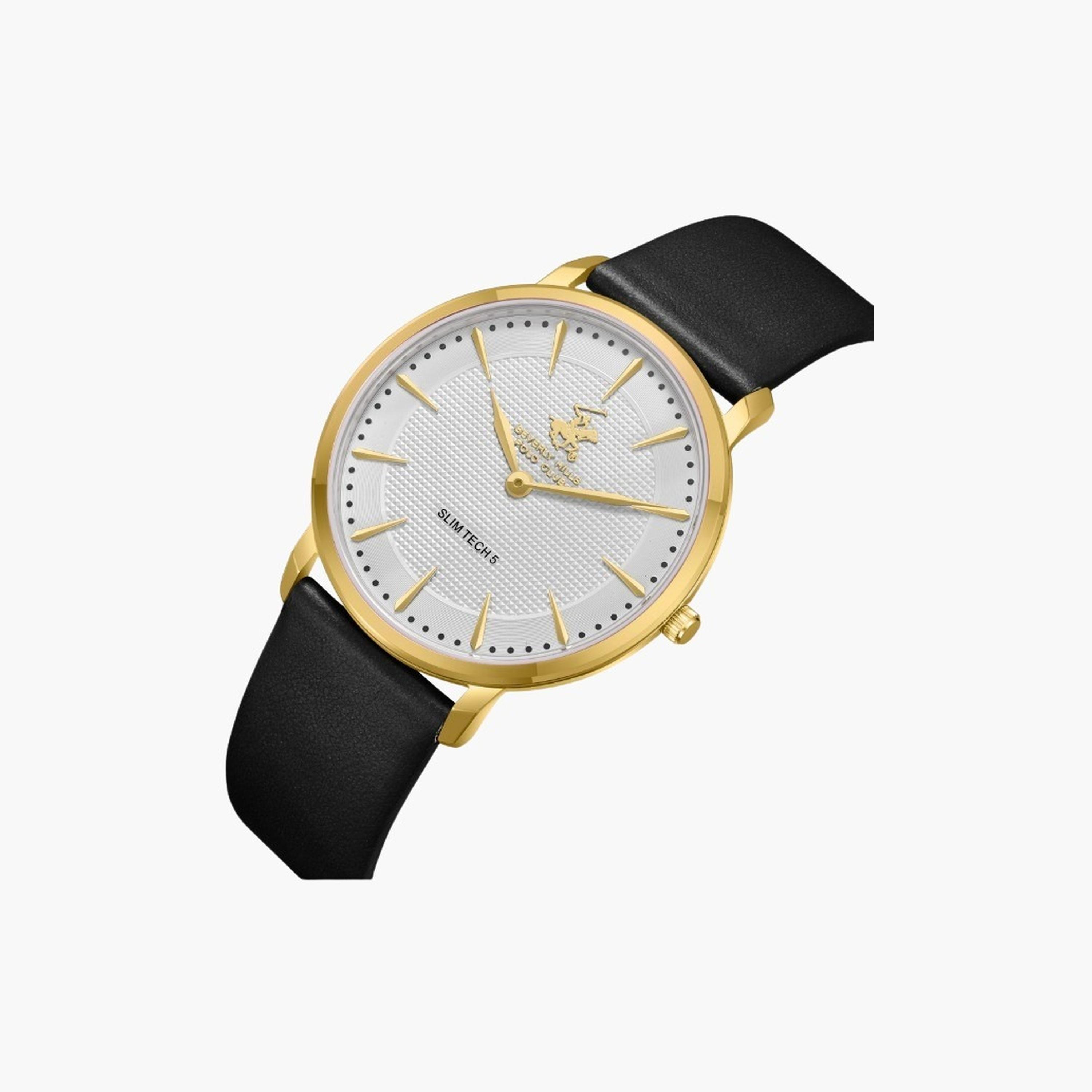 Beverly Hills Polo Club Men's 39.5MM Multicolour Analog Leather Strap Watch | BP3722X.131-men-watchesandjewellery-watches-image-2