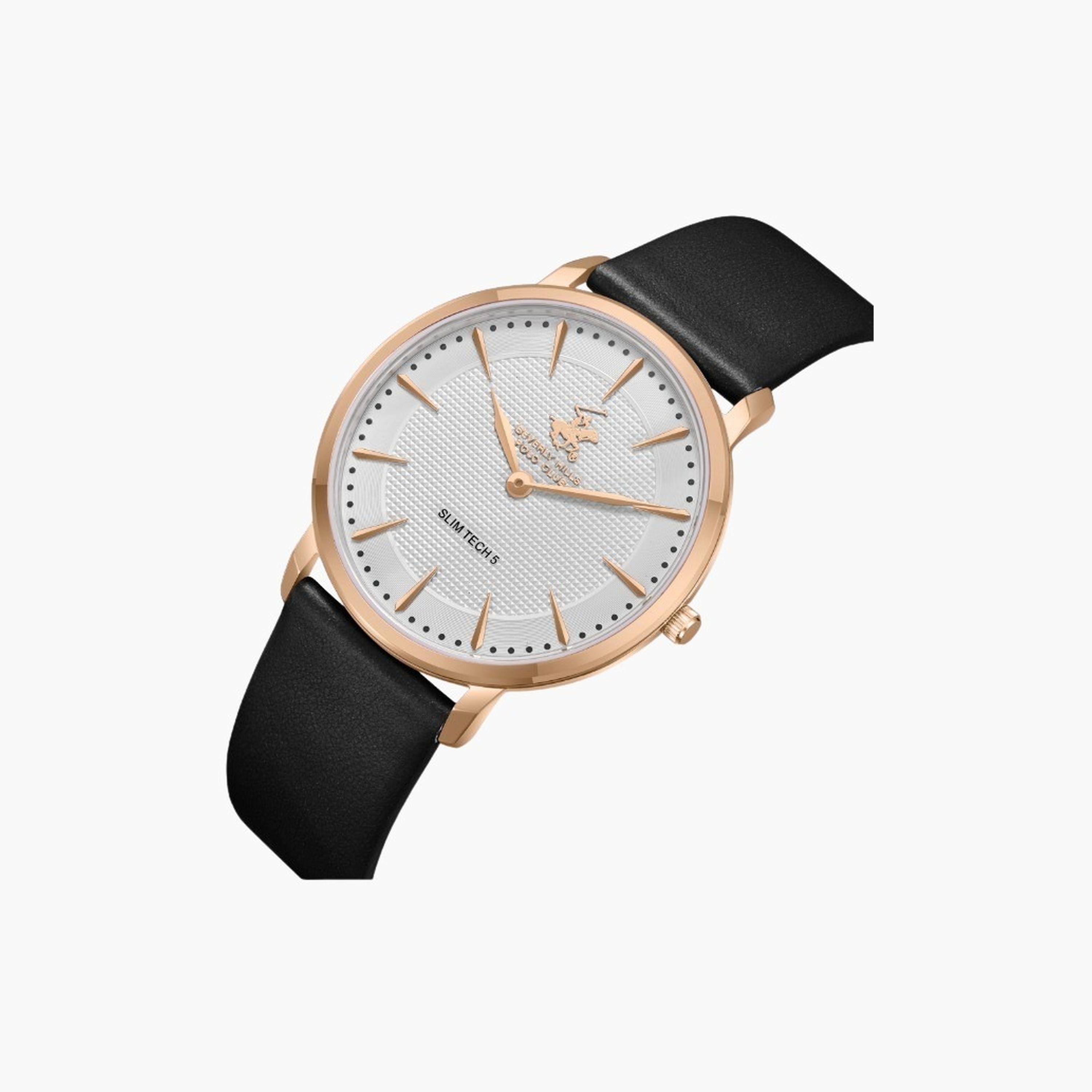 Beverly Hills Polo Club Men's 39.5MM Multicolour Analog Leather Strap Watch | BP3722X.431-men-watchesandjewellery-watches-image-2