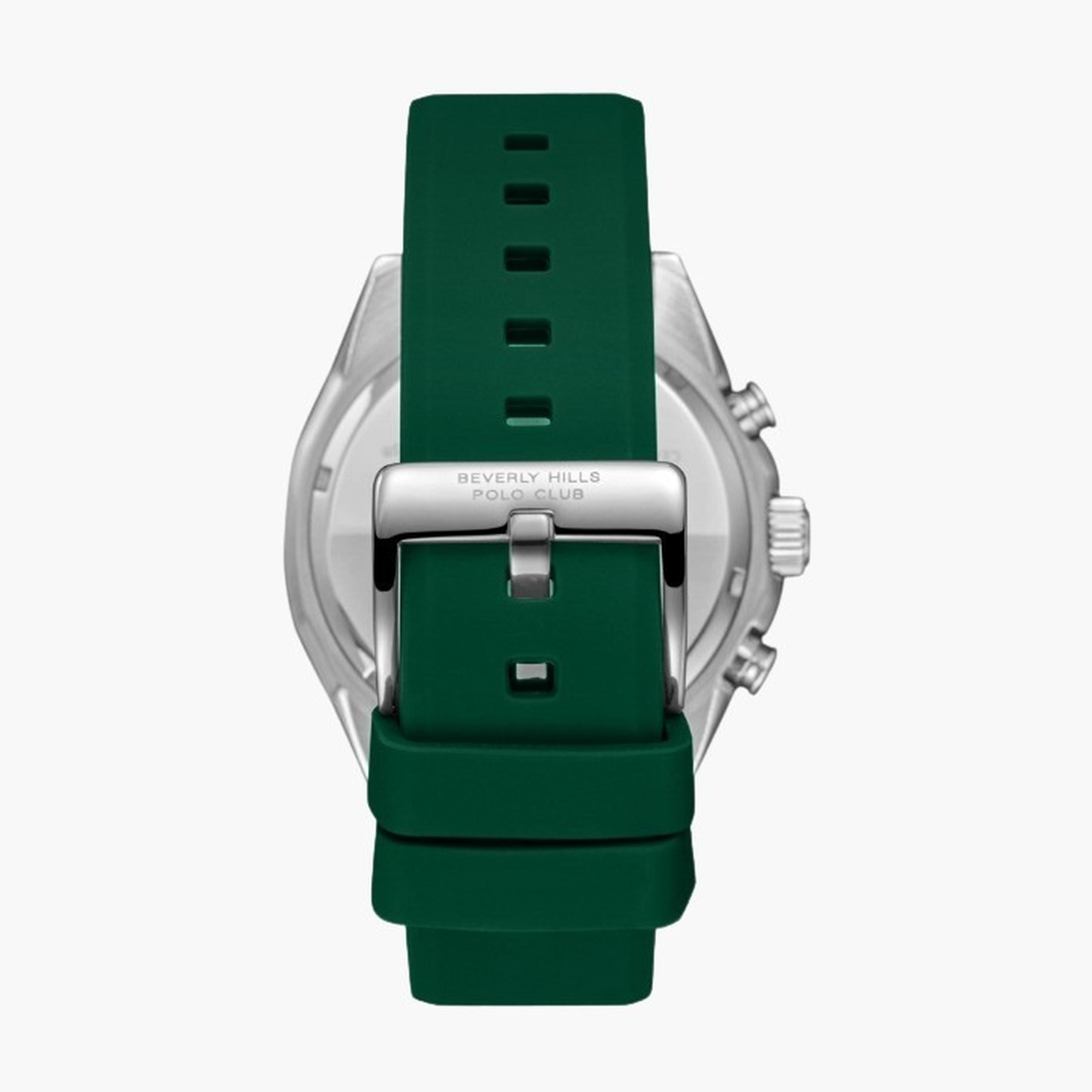 بيفرلي هيلز بولو كلزب- ساعة رجالية كرونوغراف سوار سيليكون لون أخضر-men-watchesandjewellery-watches-image-4