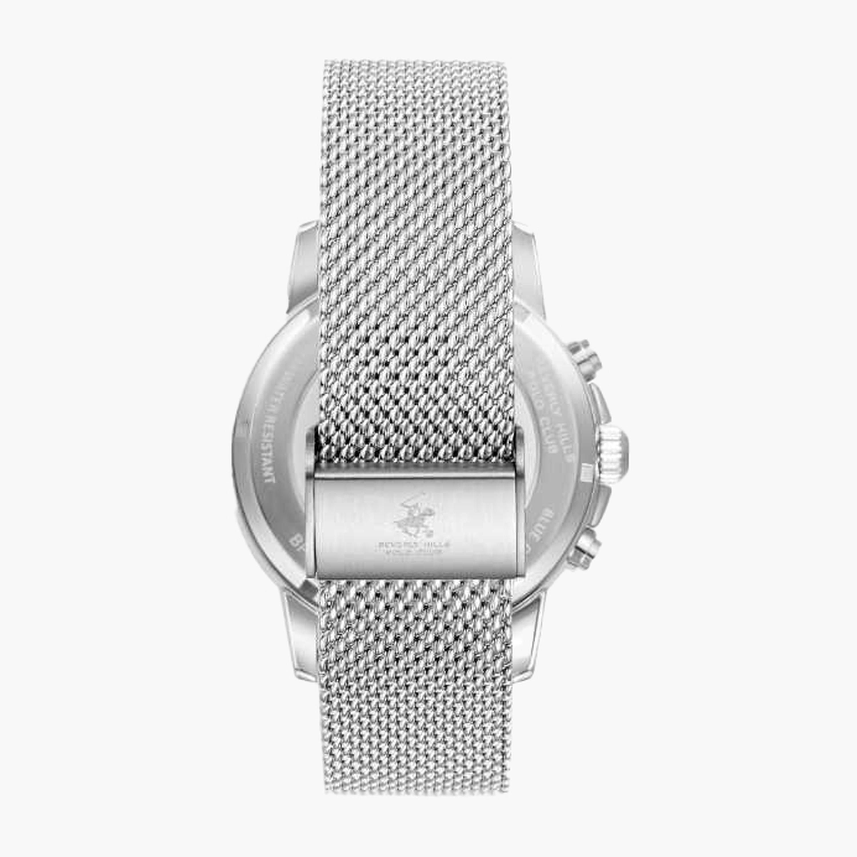 بيفرلي هيلز بولو كلزب- ساعة رجالية 44 مم كرونوغراف سوار معدني لون أسود-men-watchesandjewellery-watches-image-4