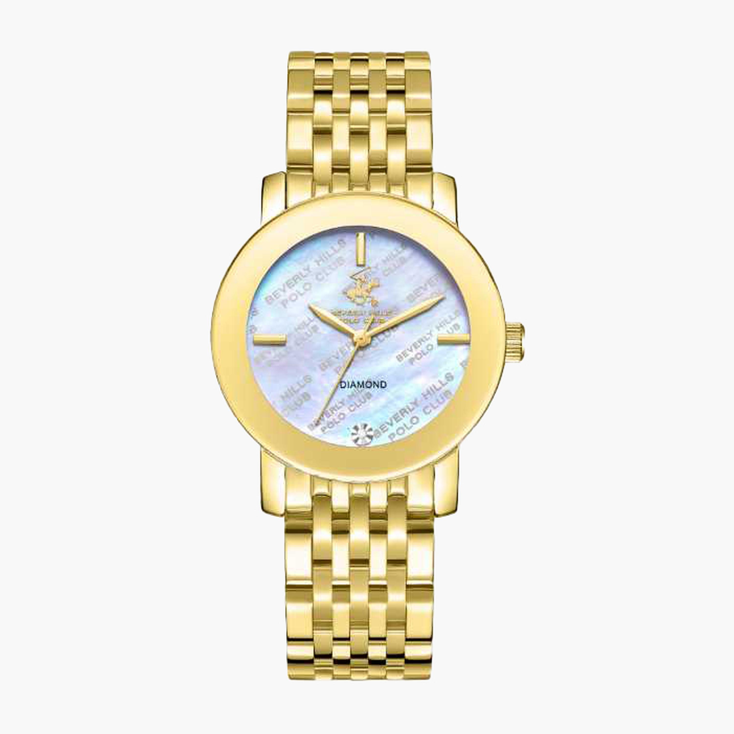 Beverly Hills Polo Club Women's 32MM Gold Analog Metal Strap Watch | BP3670C.120-women-watchesandjewellery-watches-image-1