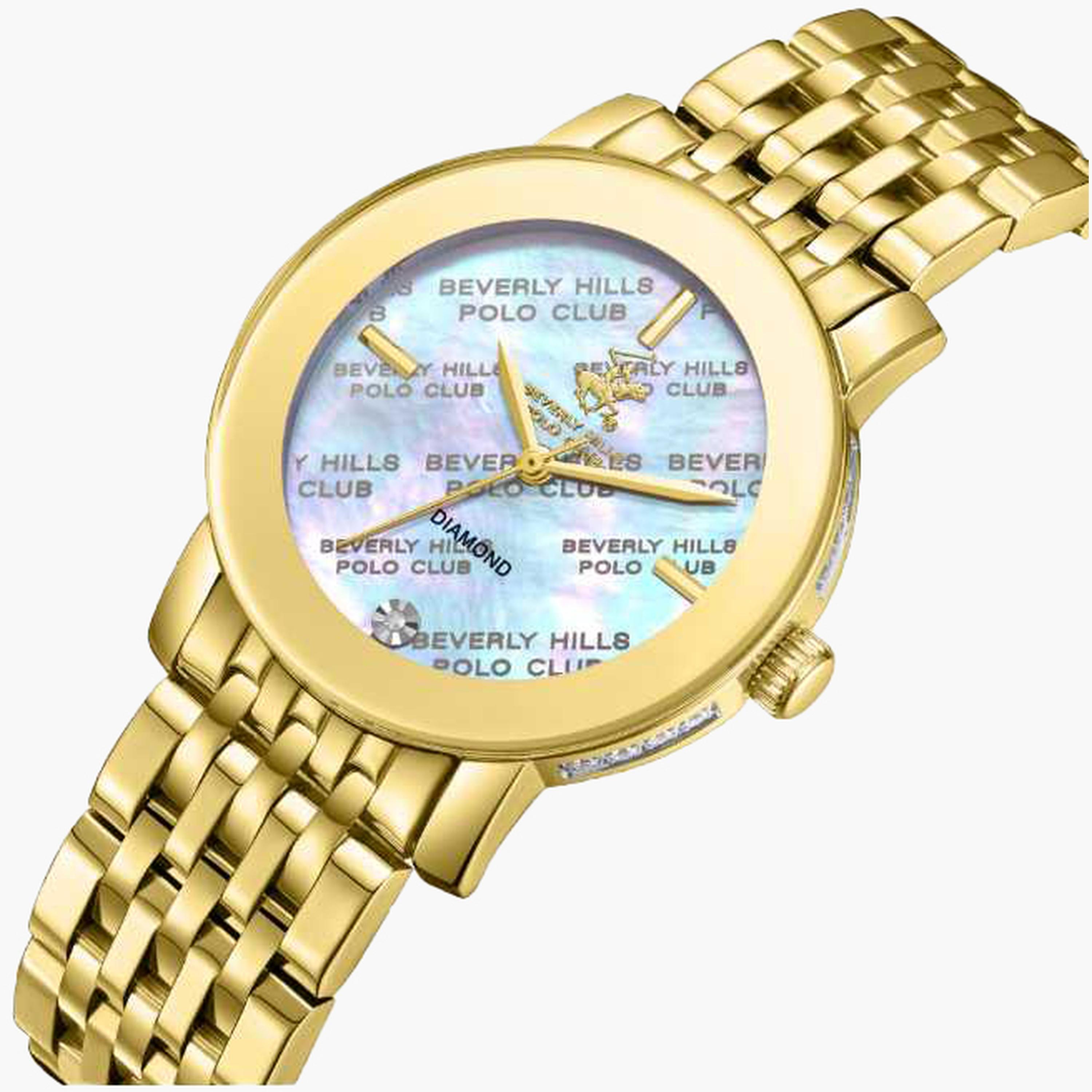 Beverly Hills Polo Club Women's 32MM Gold Analog Metal Strap Watch | BP3670C.120-women-watchesandjewellery-watches-image-2