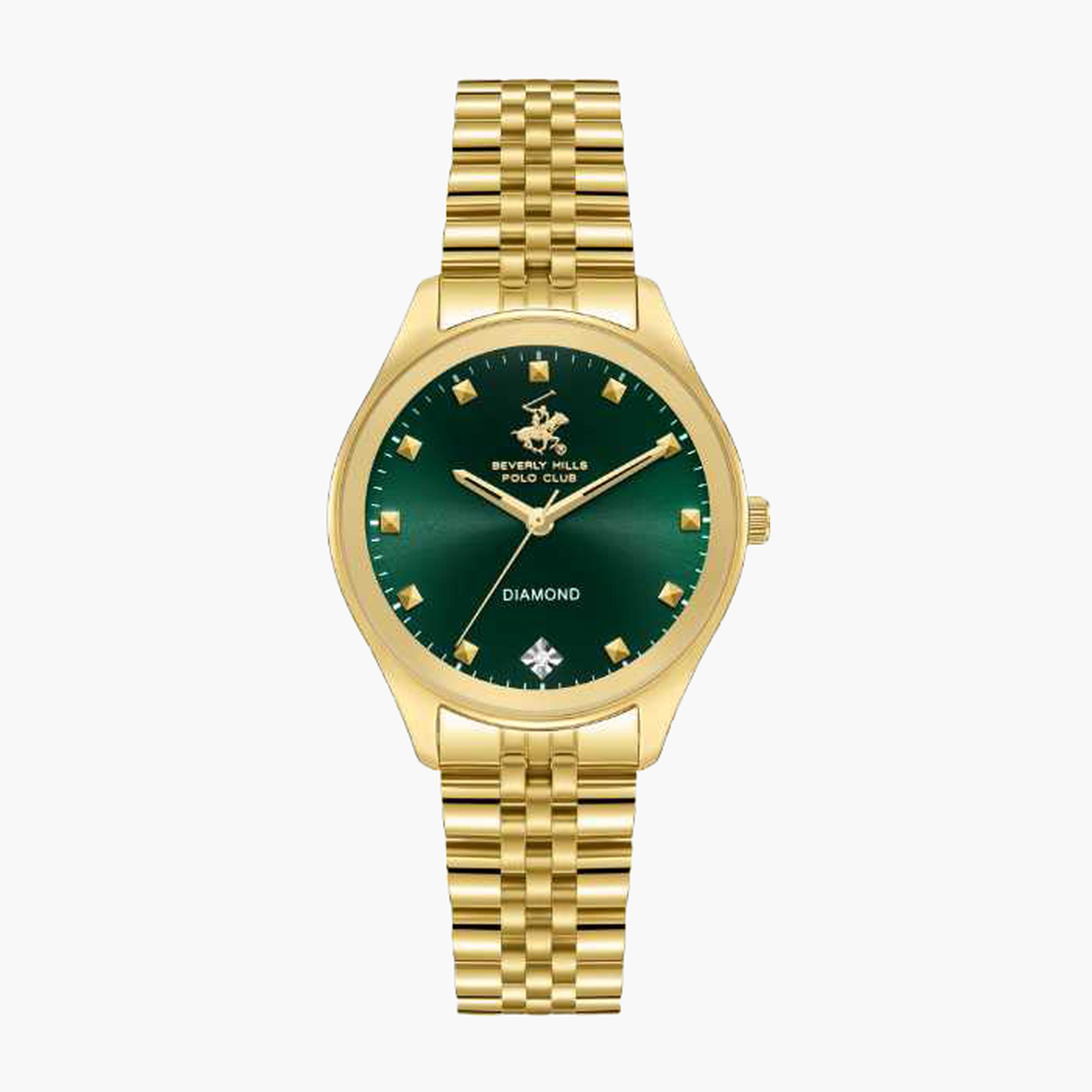 Beverly Hills Polo Club Women's 34MM Gold Analog Metal Strap Watch | BP3657C.170-women-watchesandjewellery-watches-image-1