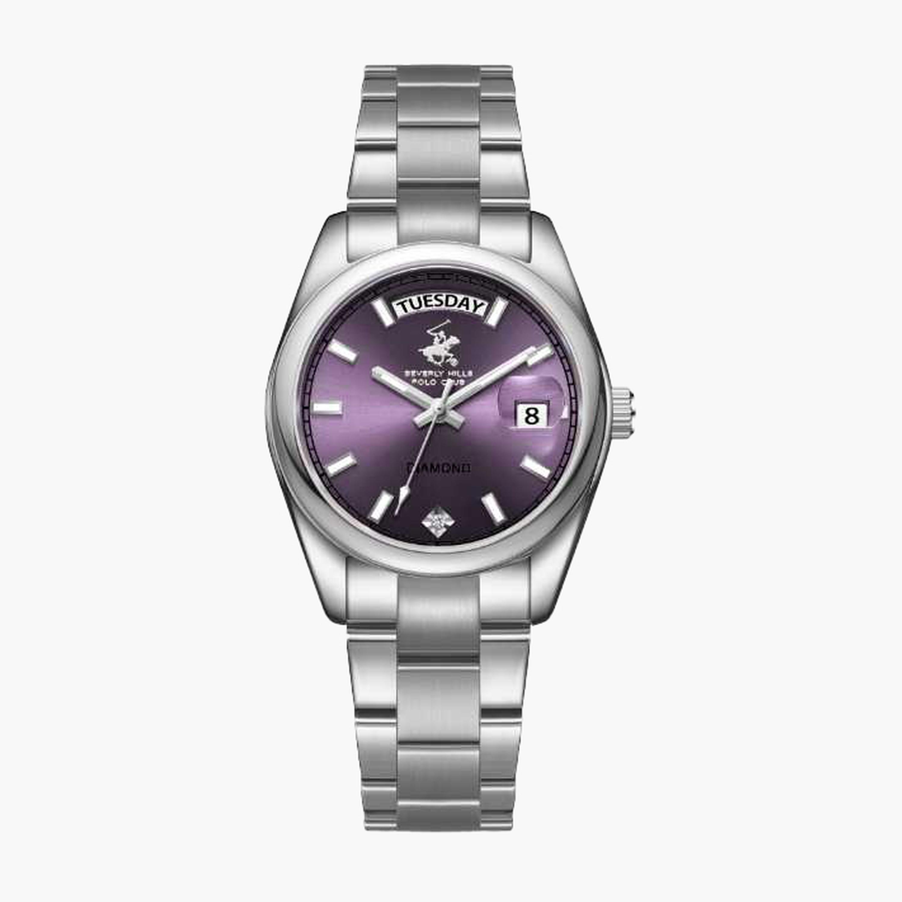 بيفرلي هيلز بولو كلزب- ساعة نسائية 34 مم تناظرية سوار معدني لون أزرق-women-watchesandjewellery-watches-image-1