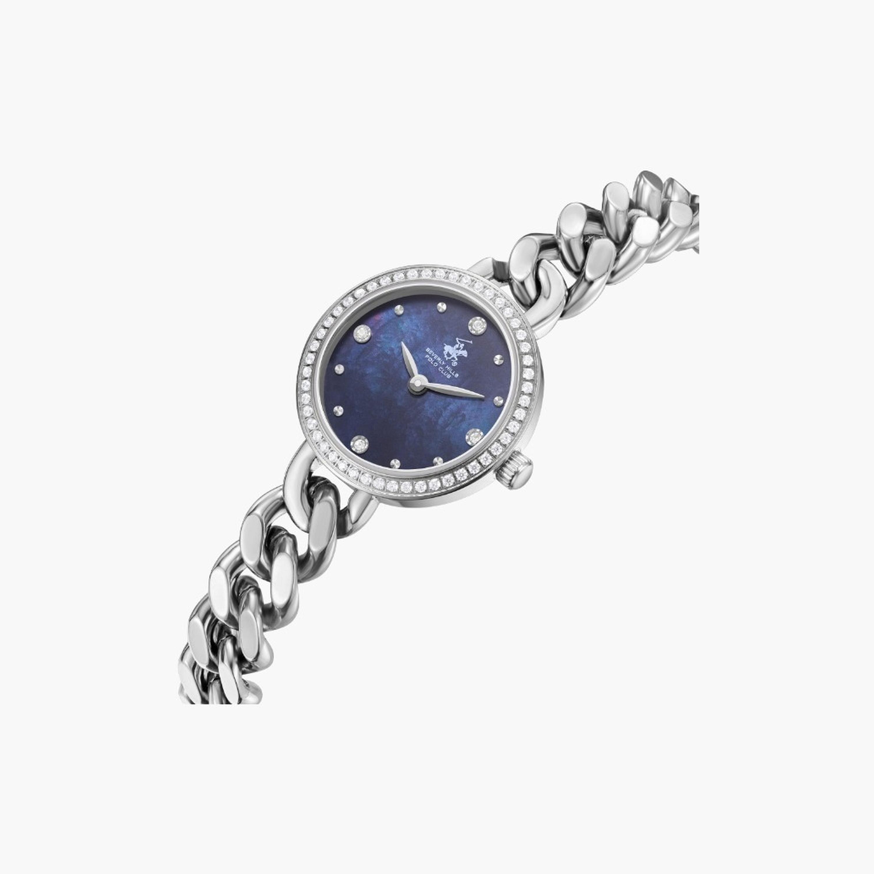 بيفرلي هيلز بولو كلزب- ساعة نسائية 25 مم تناظرية سوار معدني لون أسود-women-watchesandjewellery-watches-image-2