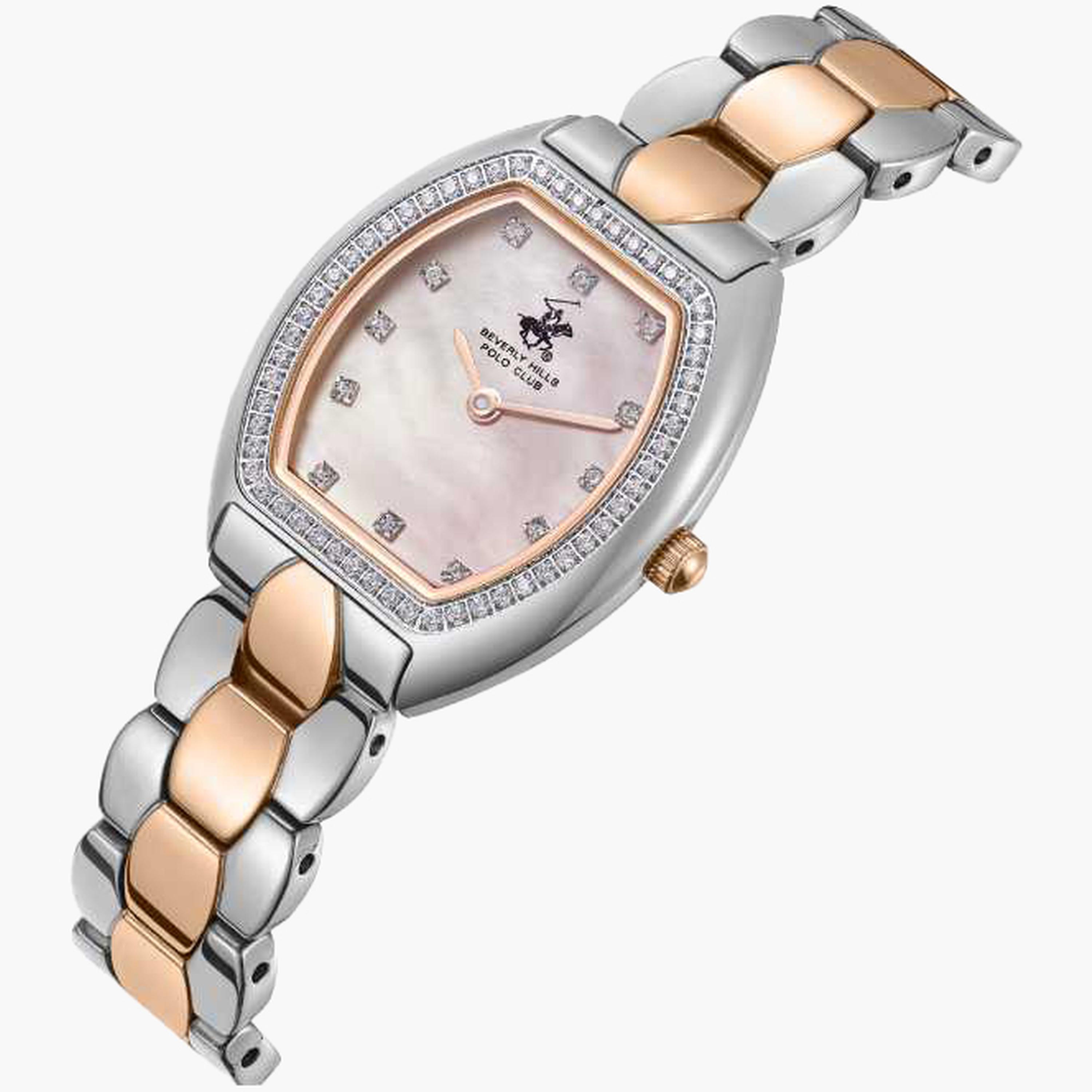بيفرلي هيلز بولو كلزب- ساعة نسائية 27 مم تناظرية سوار معدني لون لؤلؤي-women-watchesandjewellery-watches-image-2