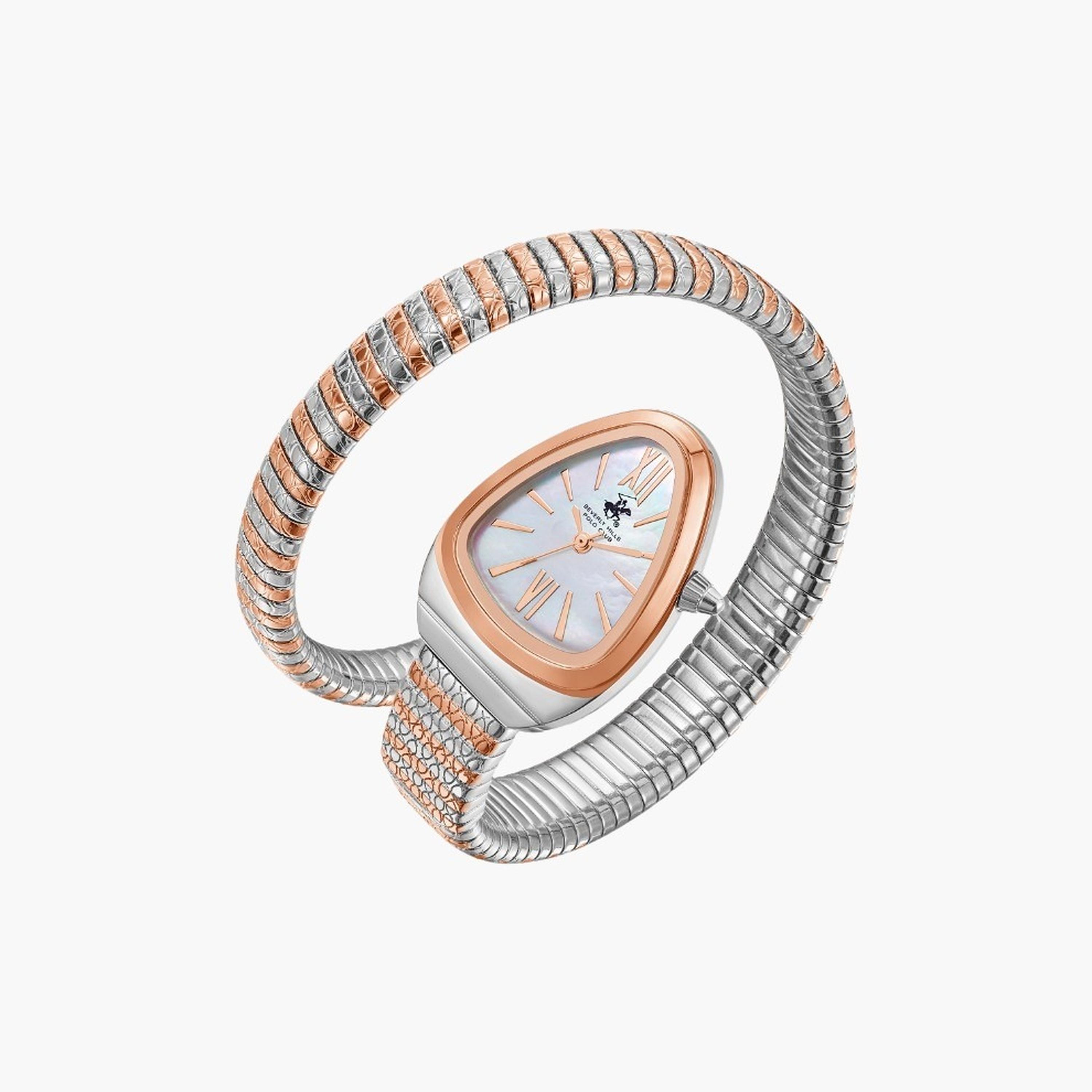 بيفرلي هيلز بولو كلزب- ساعة نسائية 23 مم تناظرية سوار معدني لون لؤلؤي-women-watchesandjewellery-watches-image-4