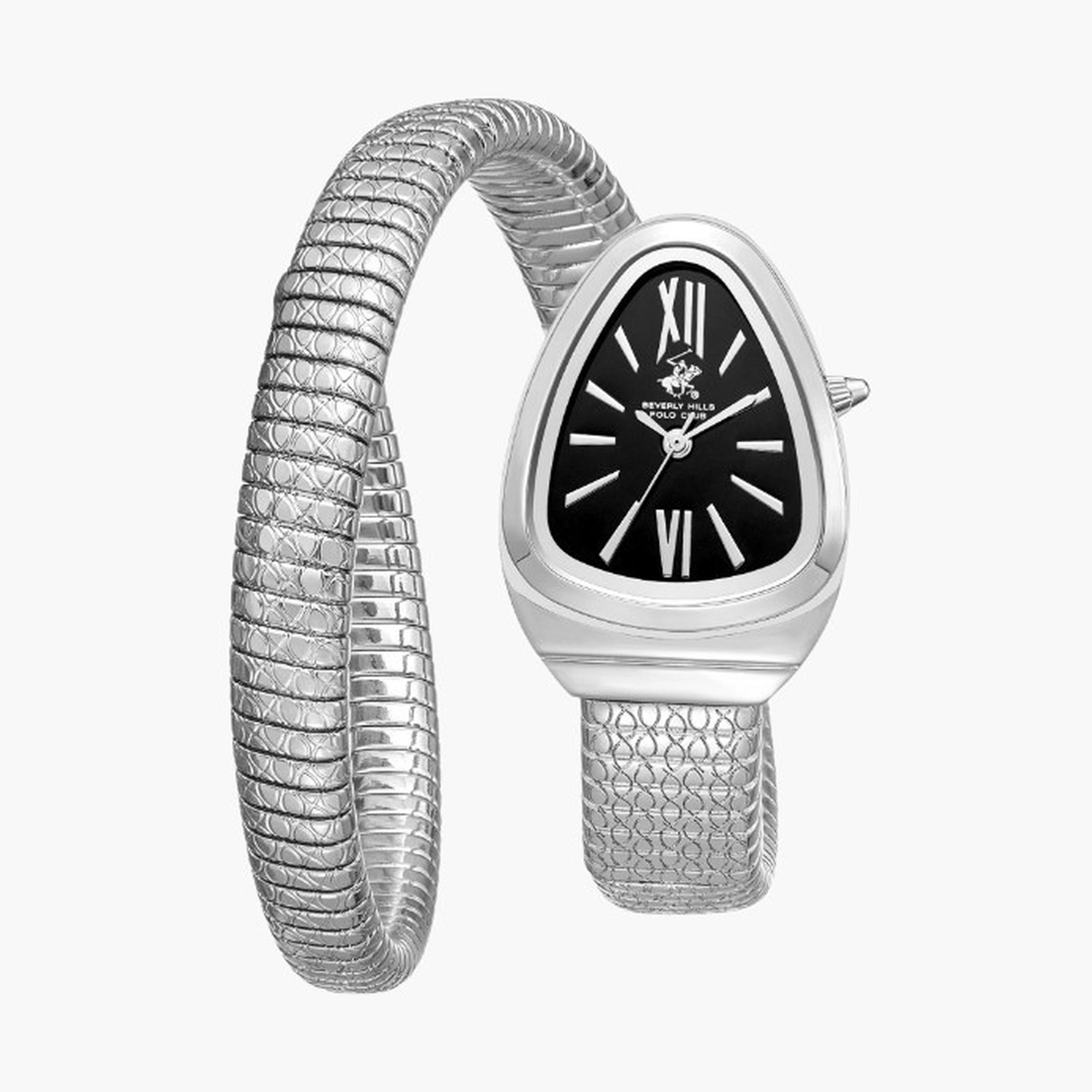 بيفرلي هيلز بولو كلزب- ساعة نسائية 23 مم تناظرية سوار معدني لون أسود-women-watchesandjewellery-watches-image-1
