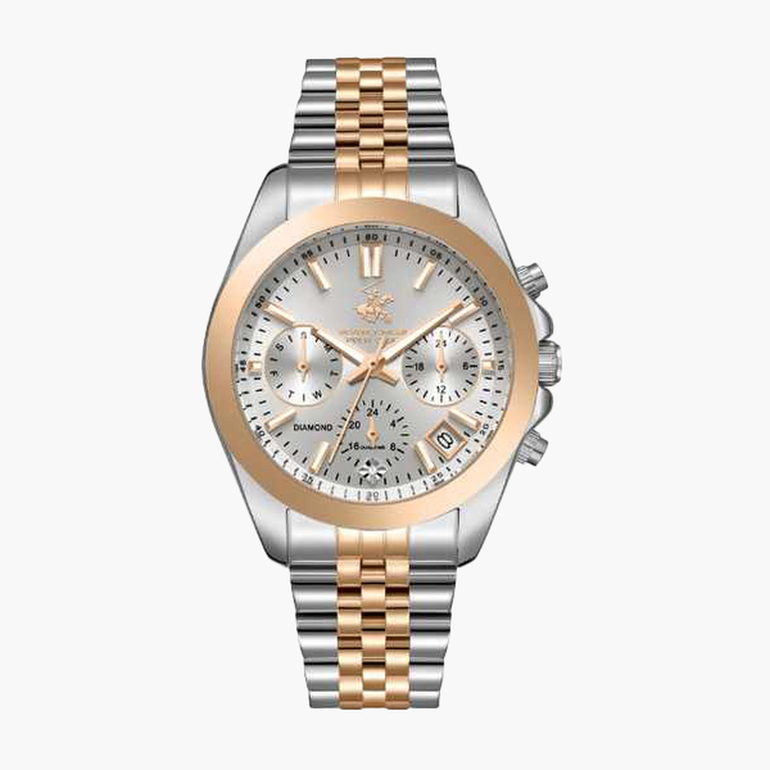 Beverly Hills Polo Club Women's 35MM Multicolour Chronograph Metal Strap Watch | BP3656C.530-women-watchesandjewellery-watches-image-1