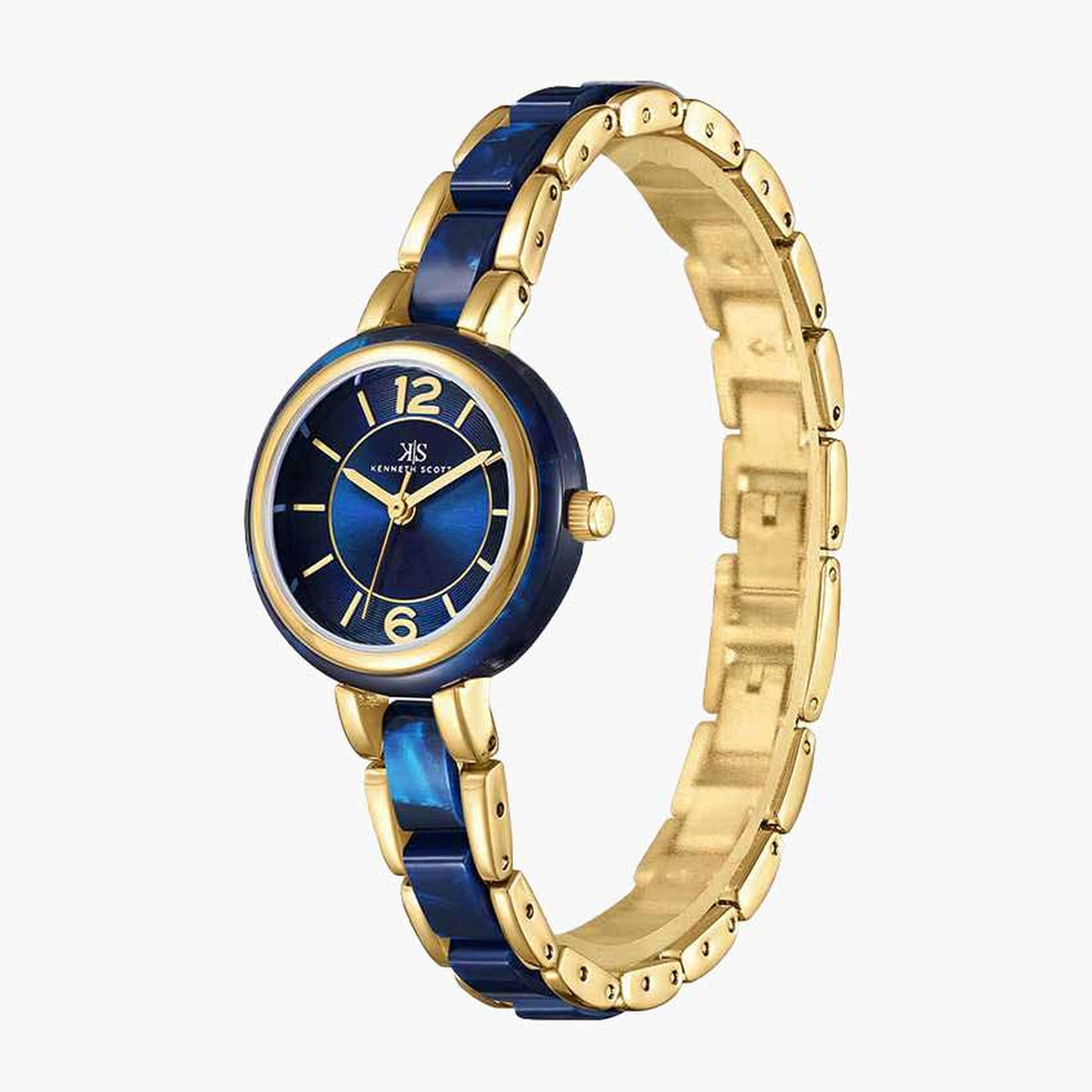 Kenneth Scott Women's 26.5MM Multicolour Analog Plastic Strap Watch | K24501-GCNN-women-watchesandjewellery-watches-image-2