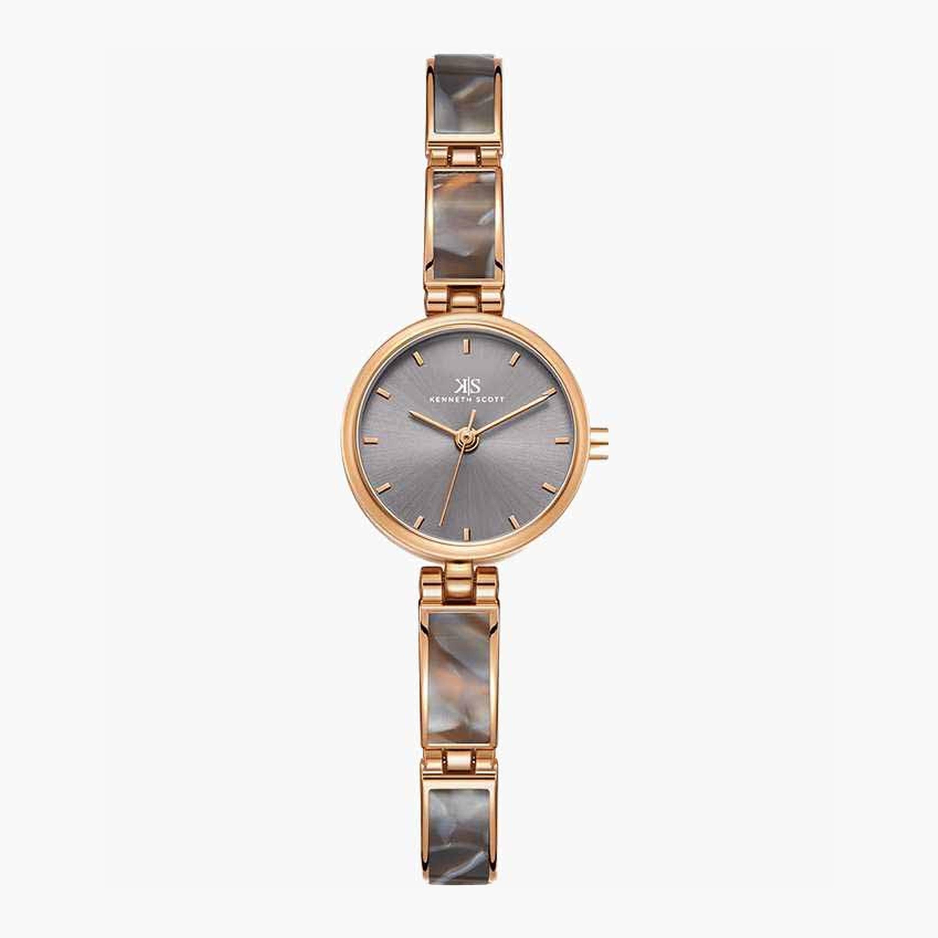 Kenneth Scott Women's 22MM Multicolour Analog Plastic Strap Watch | K24502-RCXX-women-watchesandjewellery-watches-image-1
