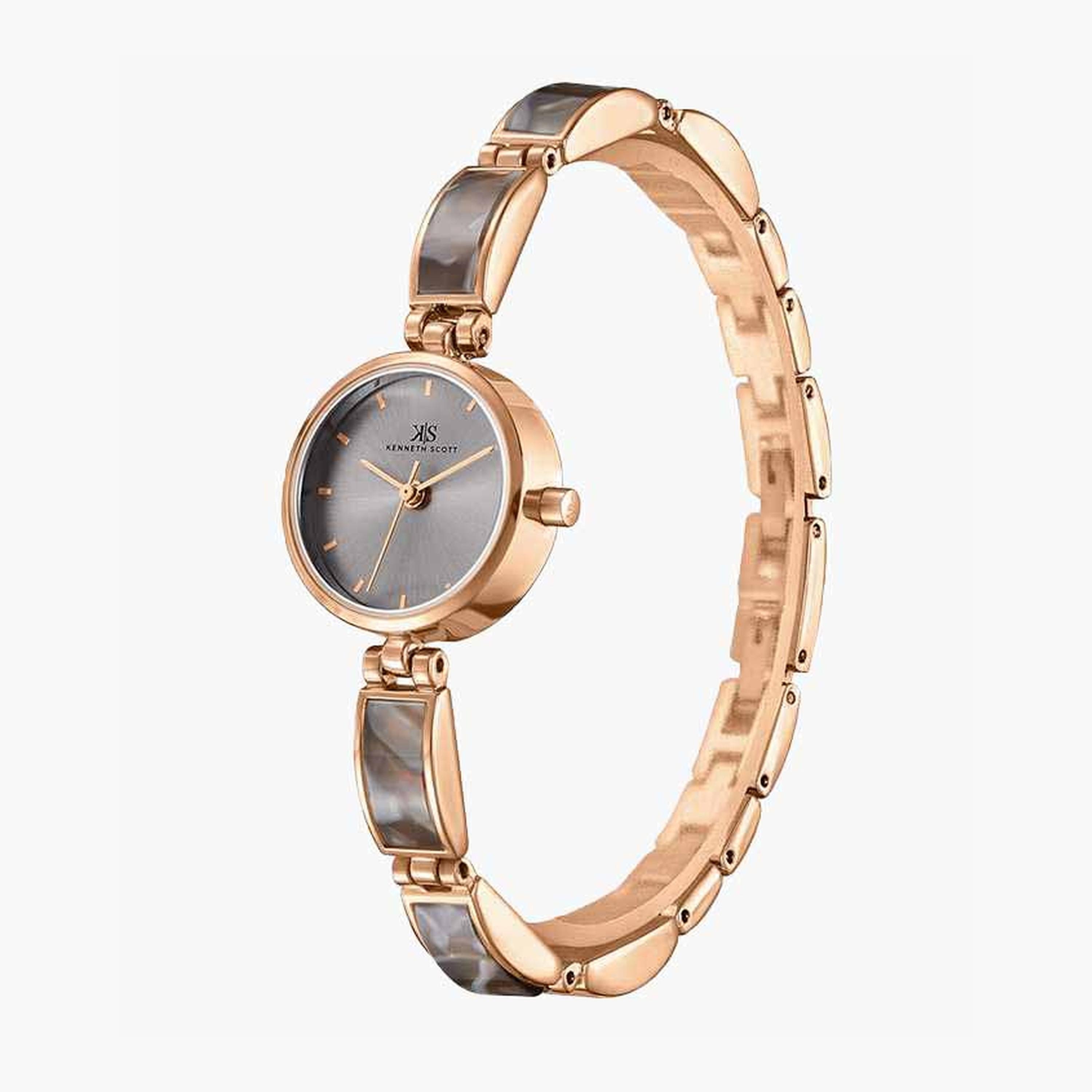 Kenneth Scott Women's 22MM Multicolour Analog Plastic Strap Watch | K24502-RCXX-women-watchesandjewellery-watches-image-2