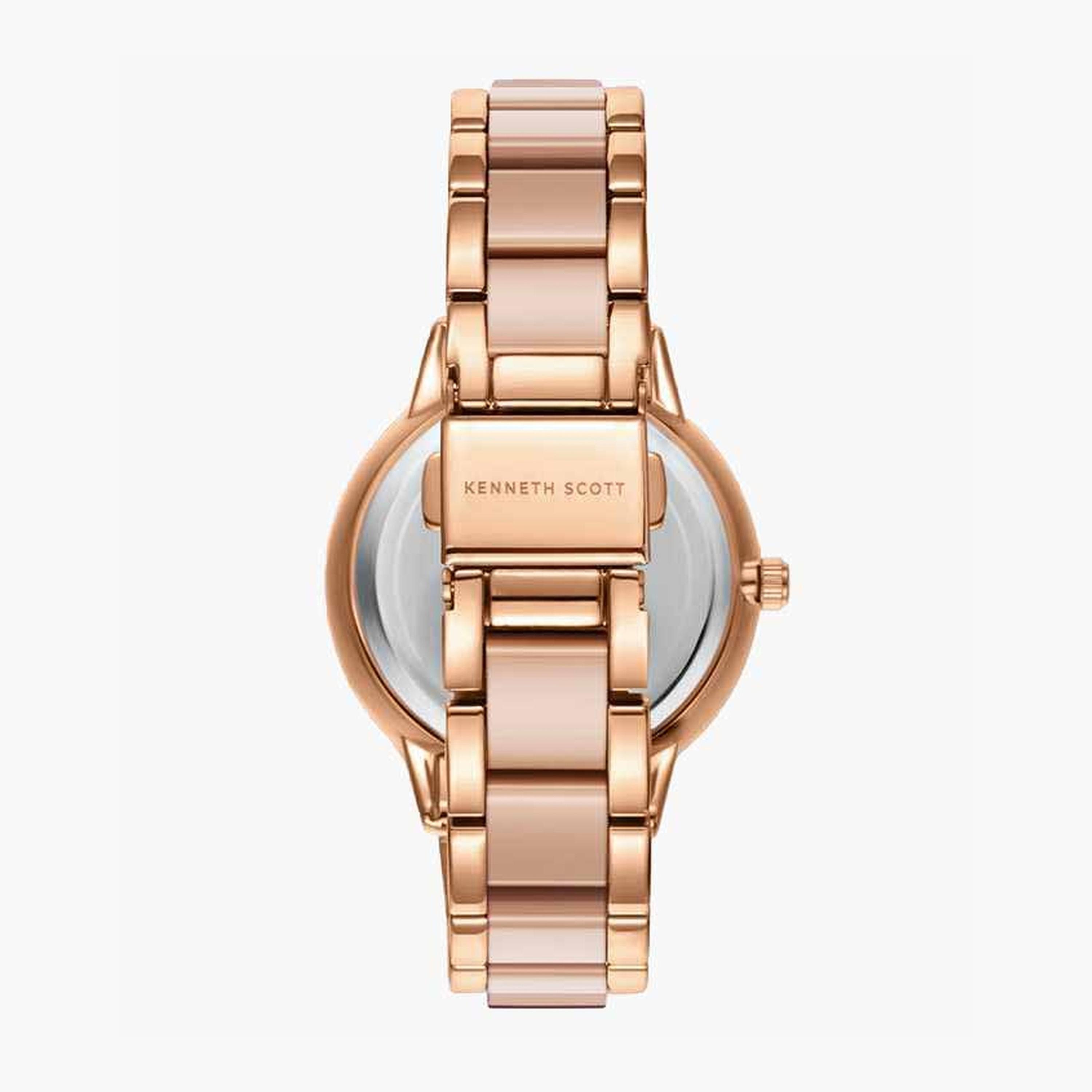 كينيث سكوت- ساعة نسائية موب تناظرية سوار بلاستيكي محقون لون-women-watchesandjewellery-watches-image-1
