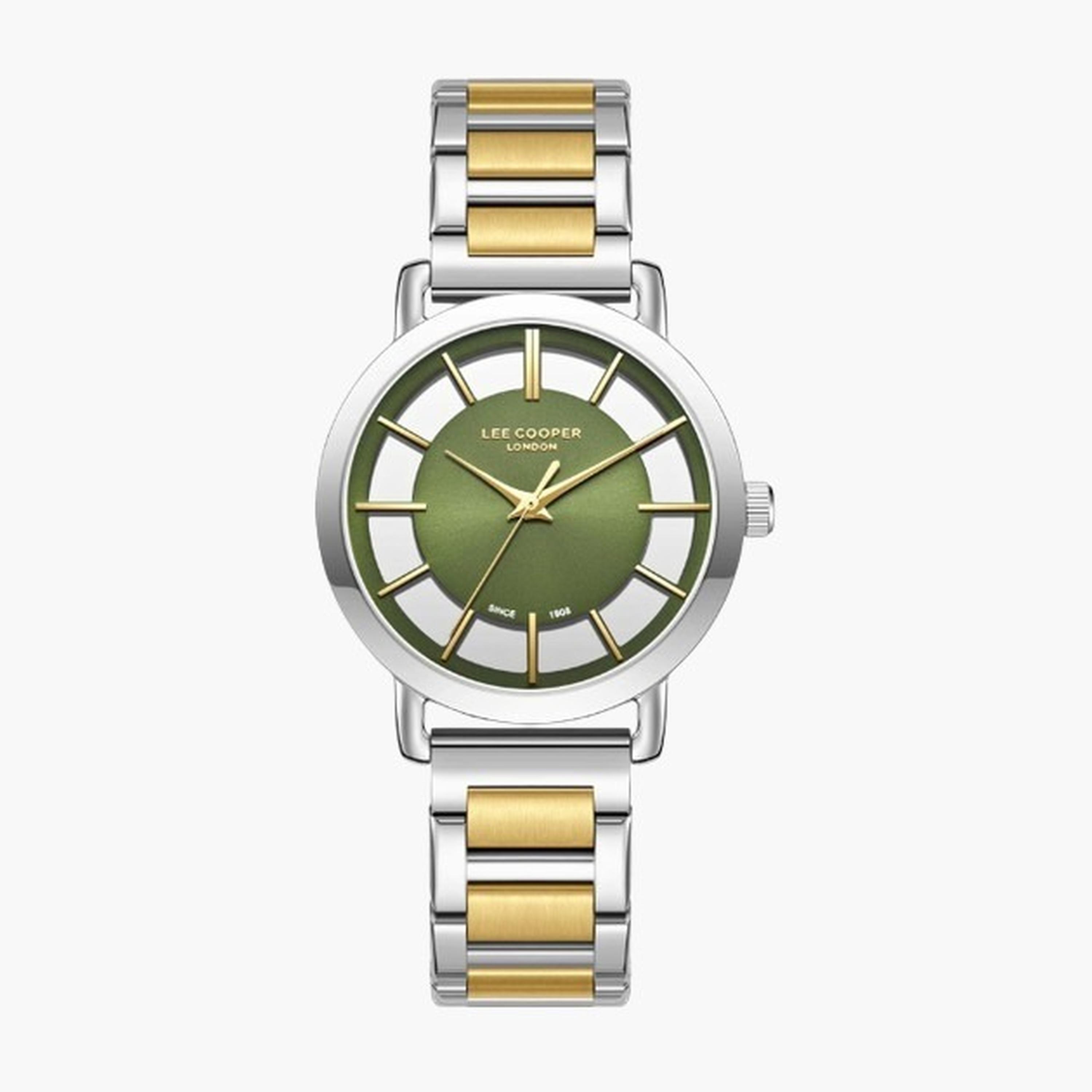 لي كوبر- ساعة نسائية 35 مم تناظرية سوار معدني لون فضي-women-watchesandjewellery-watches-image-1