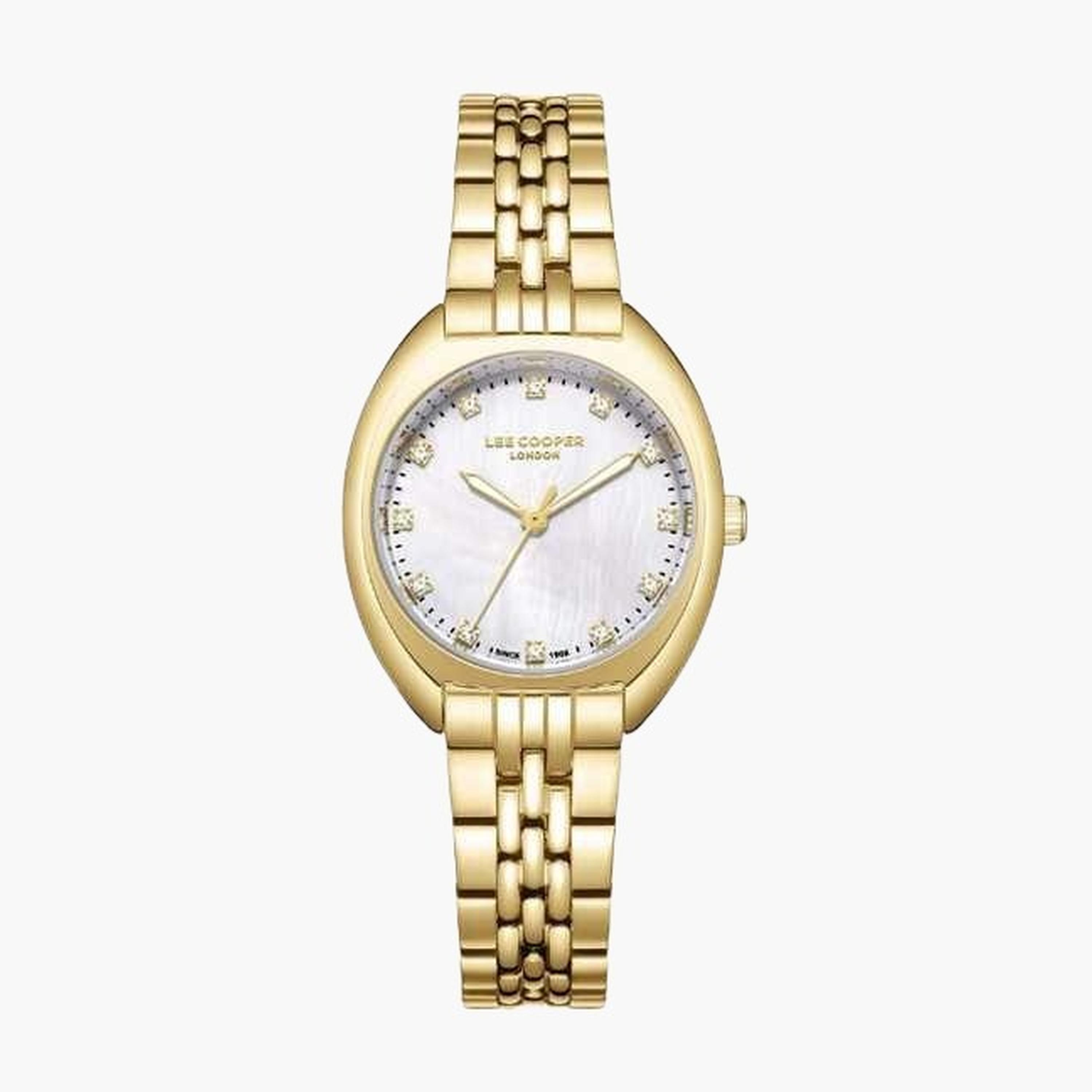لي كوبر- ساعة نسائية 30 مم تناظرية سوار معدني لون فضي-women-watchesandjewellery-watches-image-1