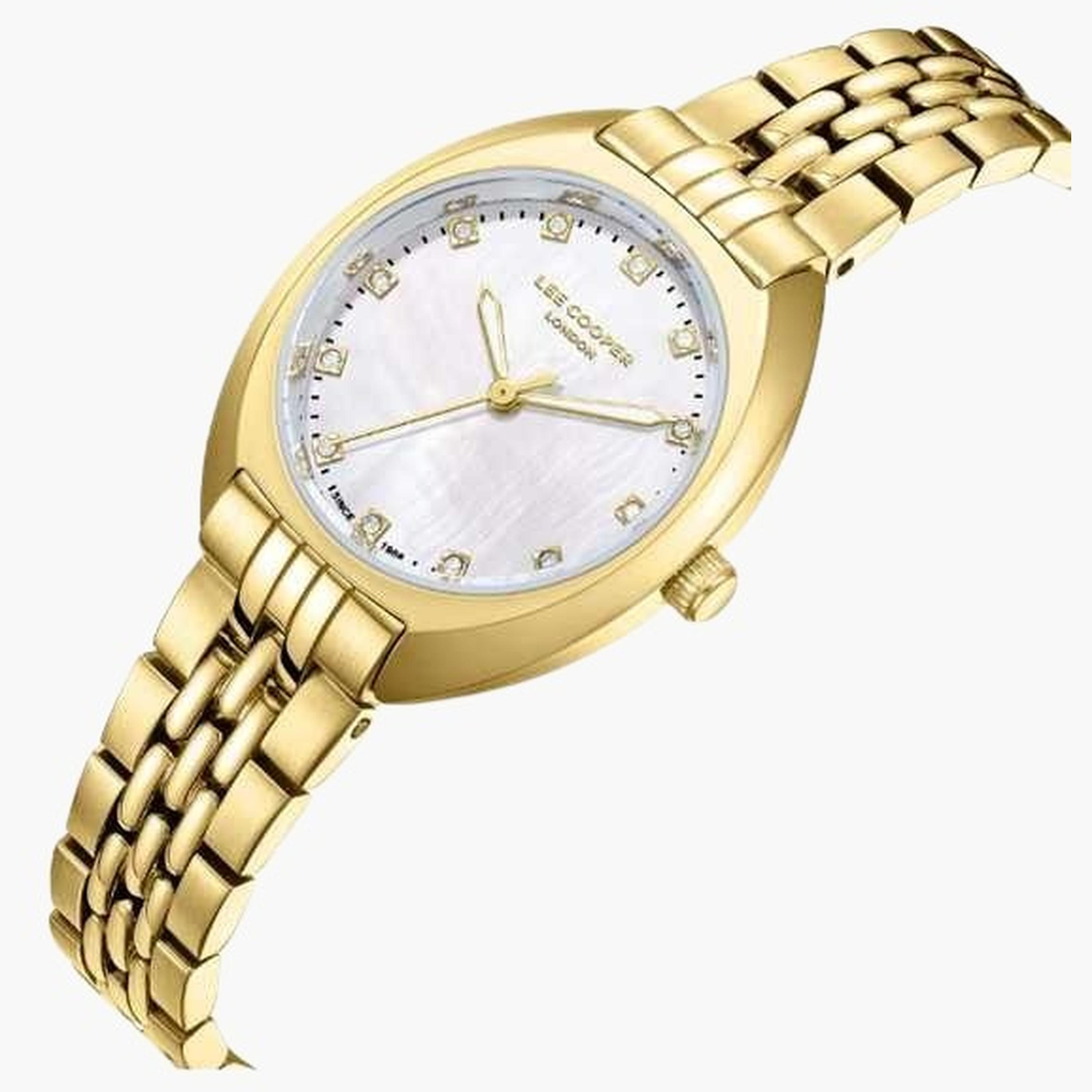 لي كوبر- ساعة نسائية 30 مم تناظرية سوار معدني لون فضي-women-watchesandjewellery-watches-image-2