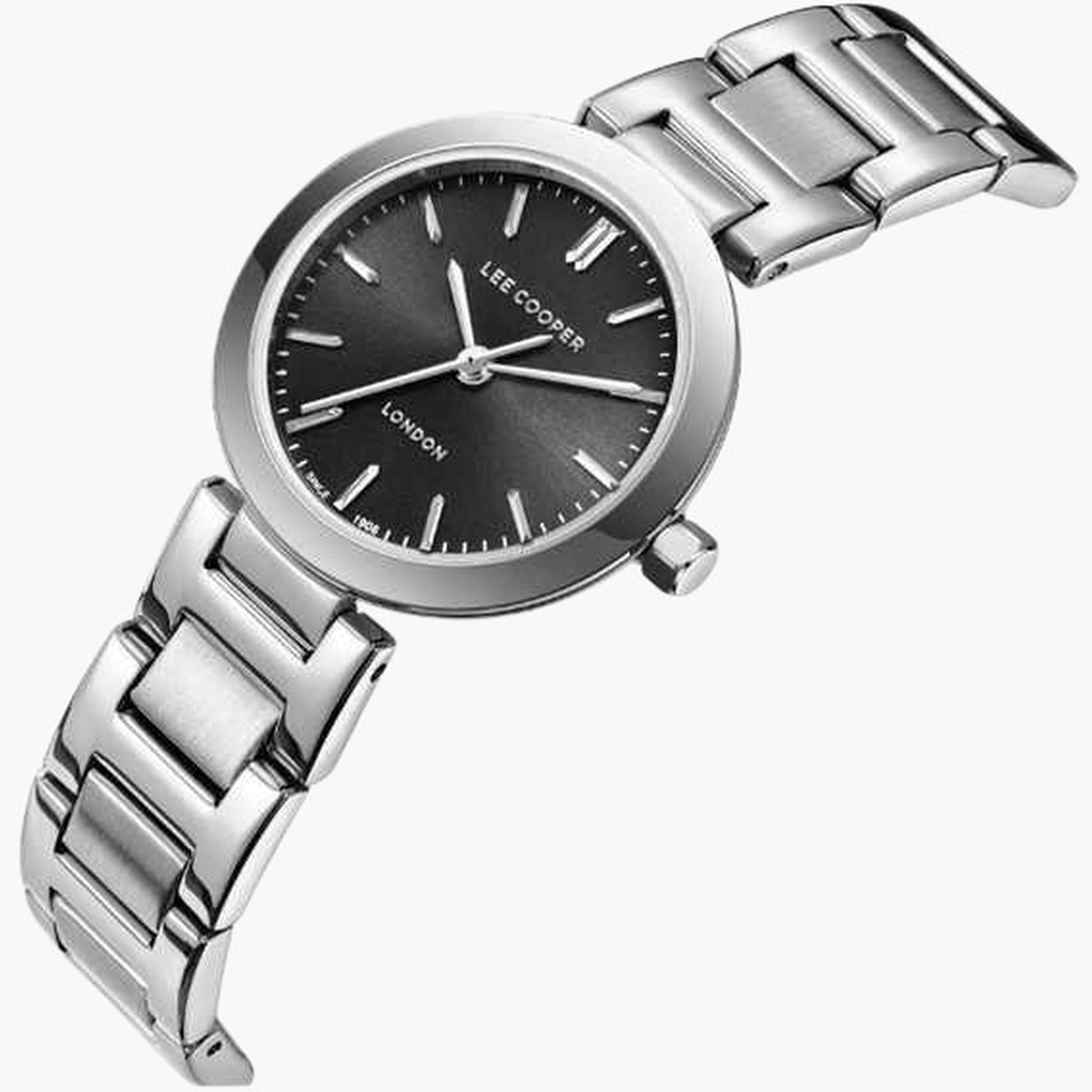 لي كوبر- ساعة نسائية 28 مم تناظرية سوار معدني لون أسود-women-watchesandjewellery-watches-image-3