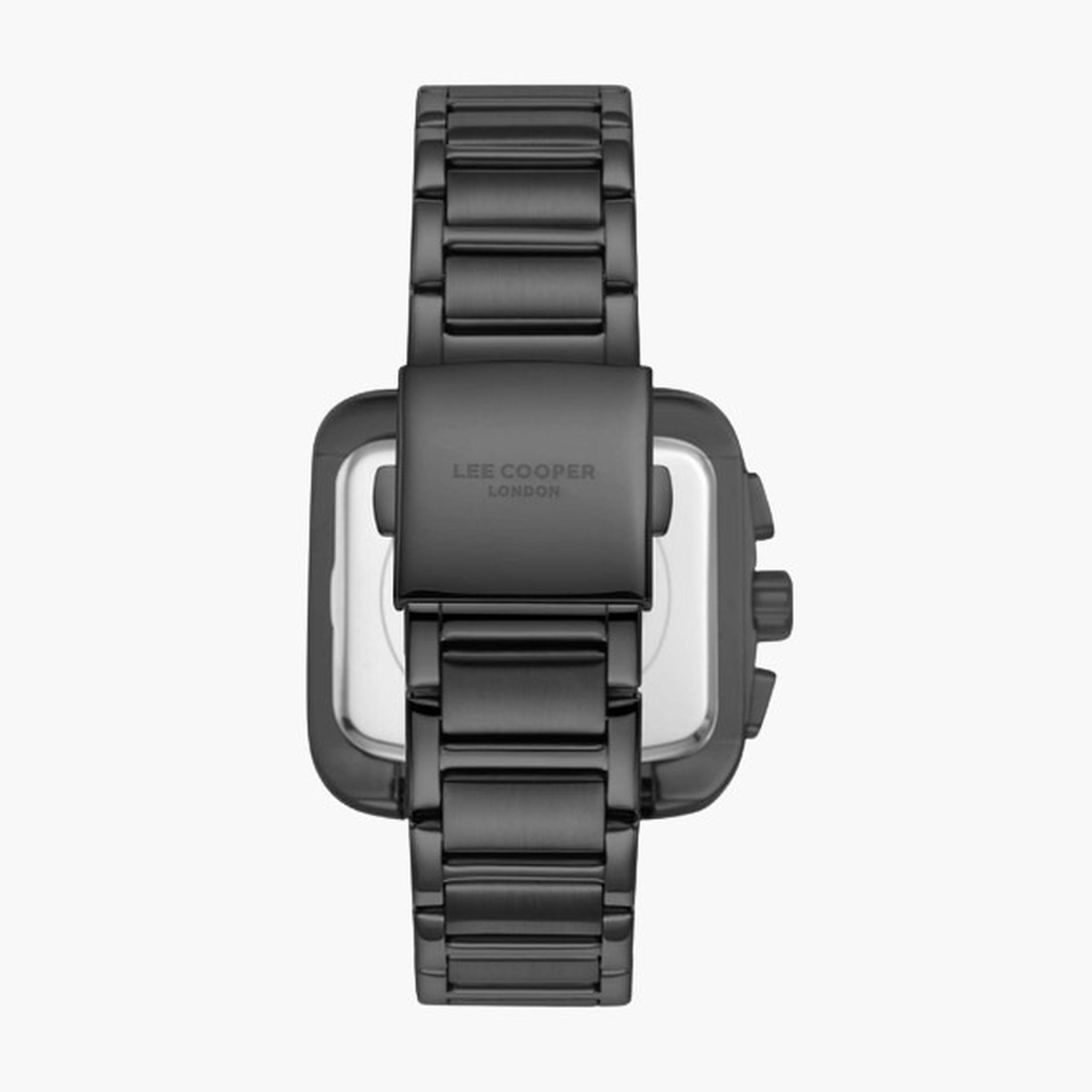 Lee Cooper Men's 40MM Black Chronograph Metal Strap Watch | LC08013.060-men-watchesandjewellery-watches-image-4
