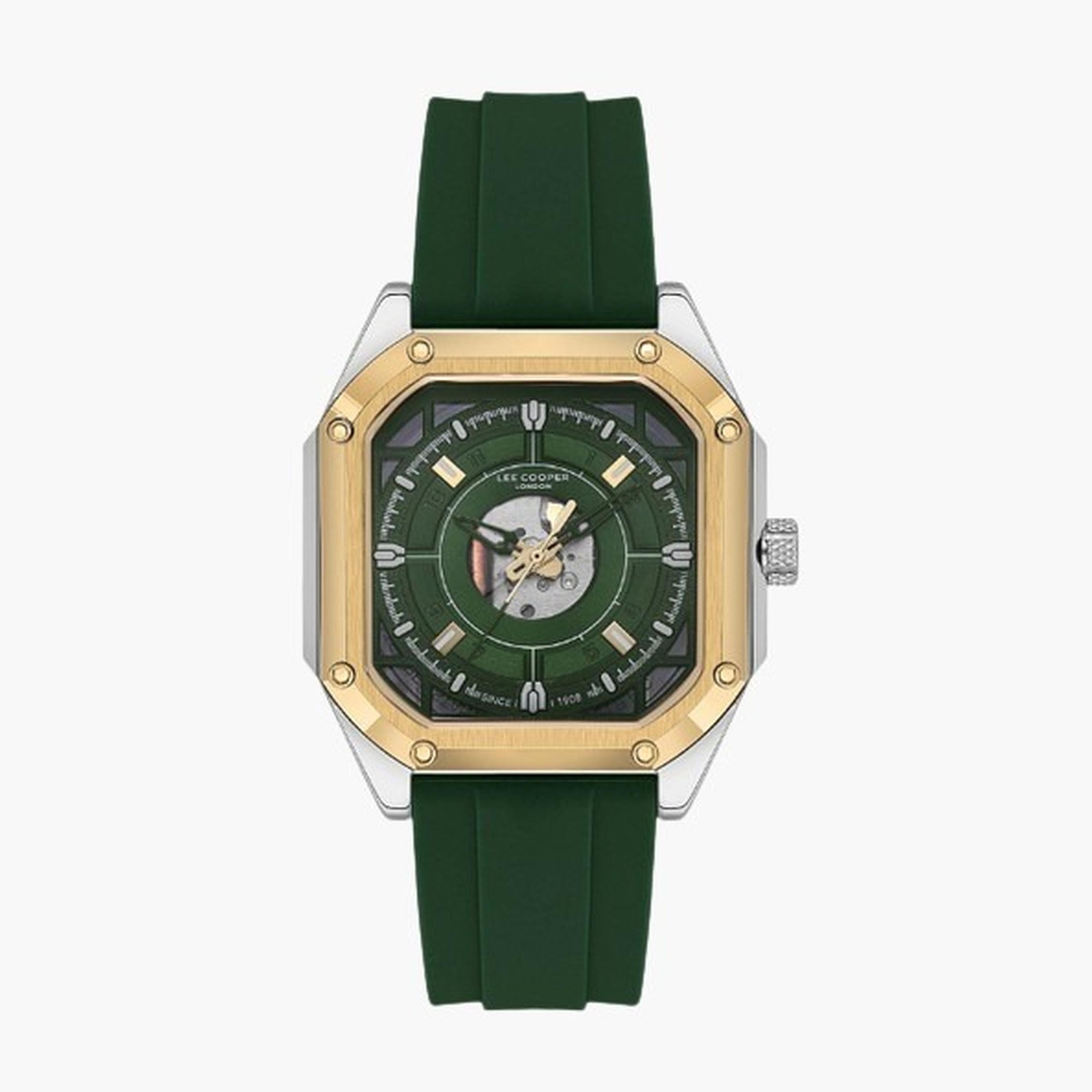 Lee Cooper Men's 46MM Green Chronograph Silicone Strap Watch | LC08061.377-men-watchesandjewellery-watches-image-1