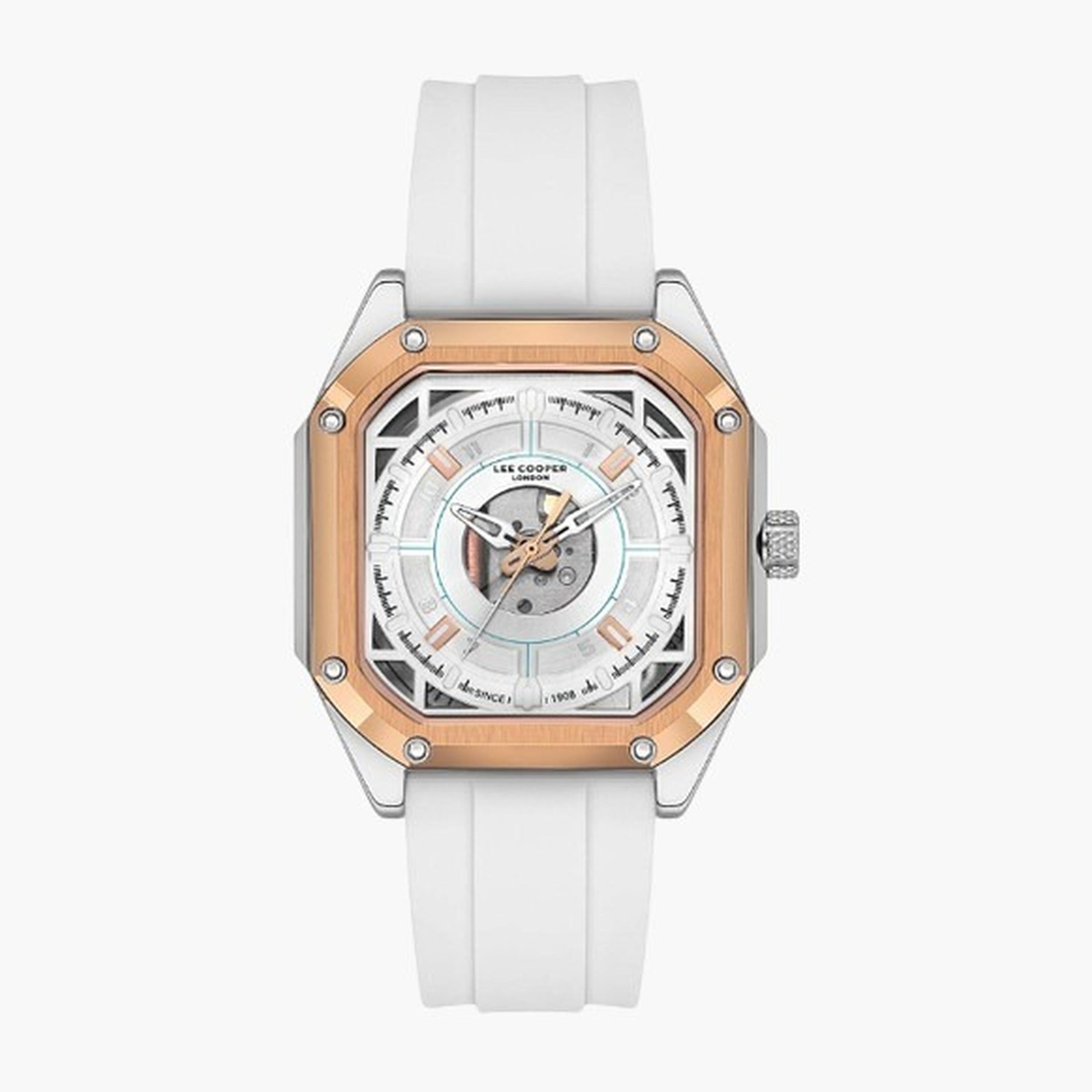 Lee Cooper Men's 46MM White Chronograph Silicone Strap Watch | LC08061.533-men-watchesandjewellery-watches-image-1
