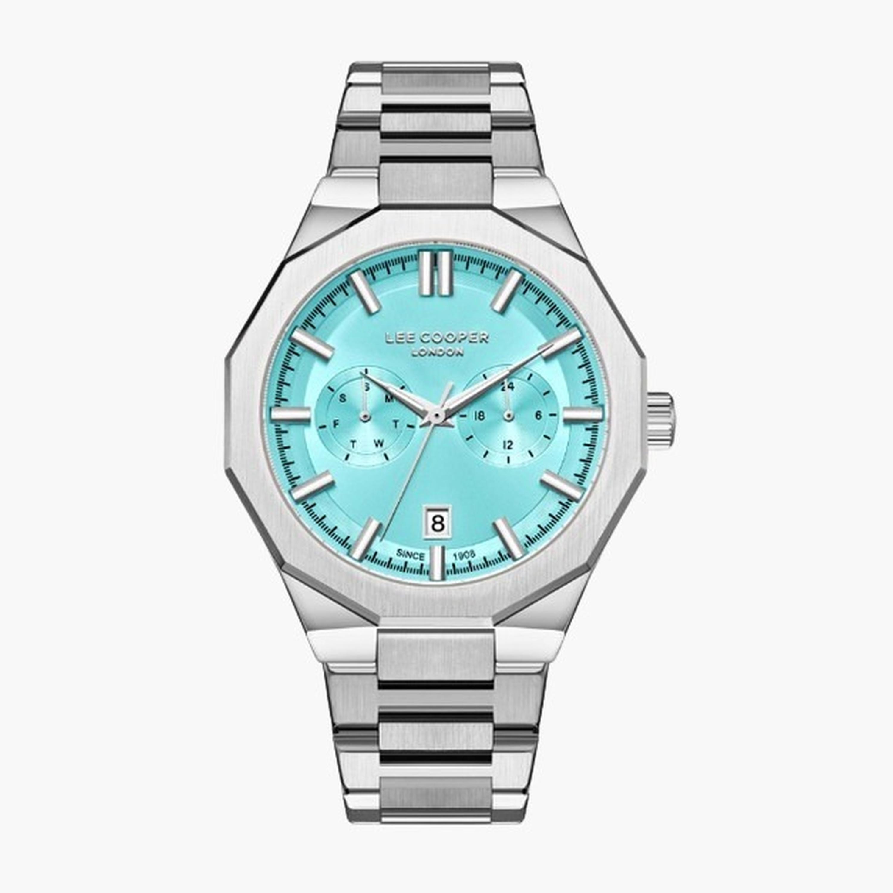 Lee Cooper Men's 44MM Silver Chronograph Metal Strap Watch | LC08018.300-men-watchesandjewellery-watches-image-1