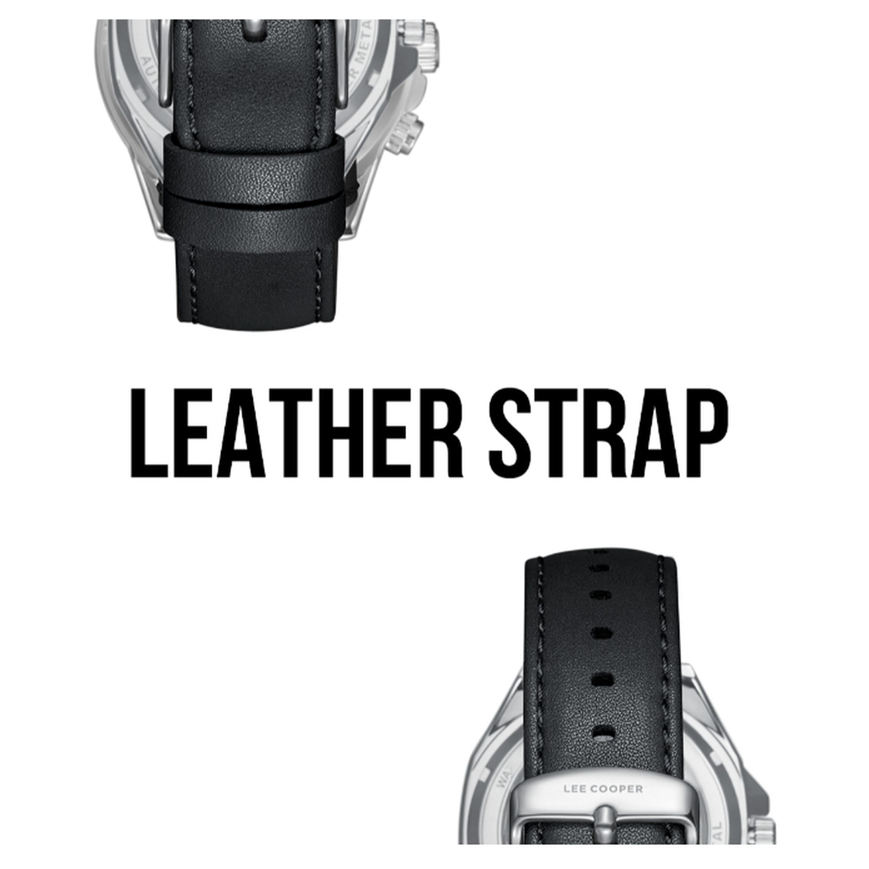 Lee Cooper Men's 44MM Black Automatic Leather Strap Watch | LC08103.351-men-watchesandjewellery-watches-image-6