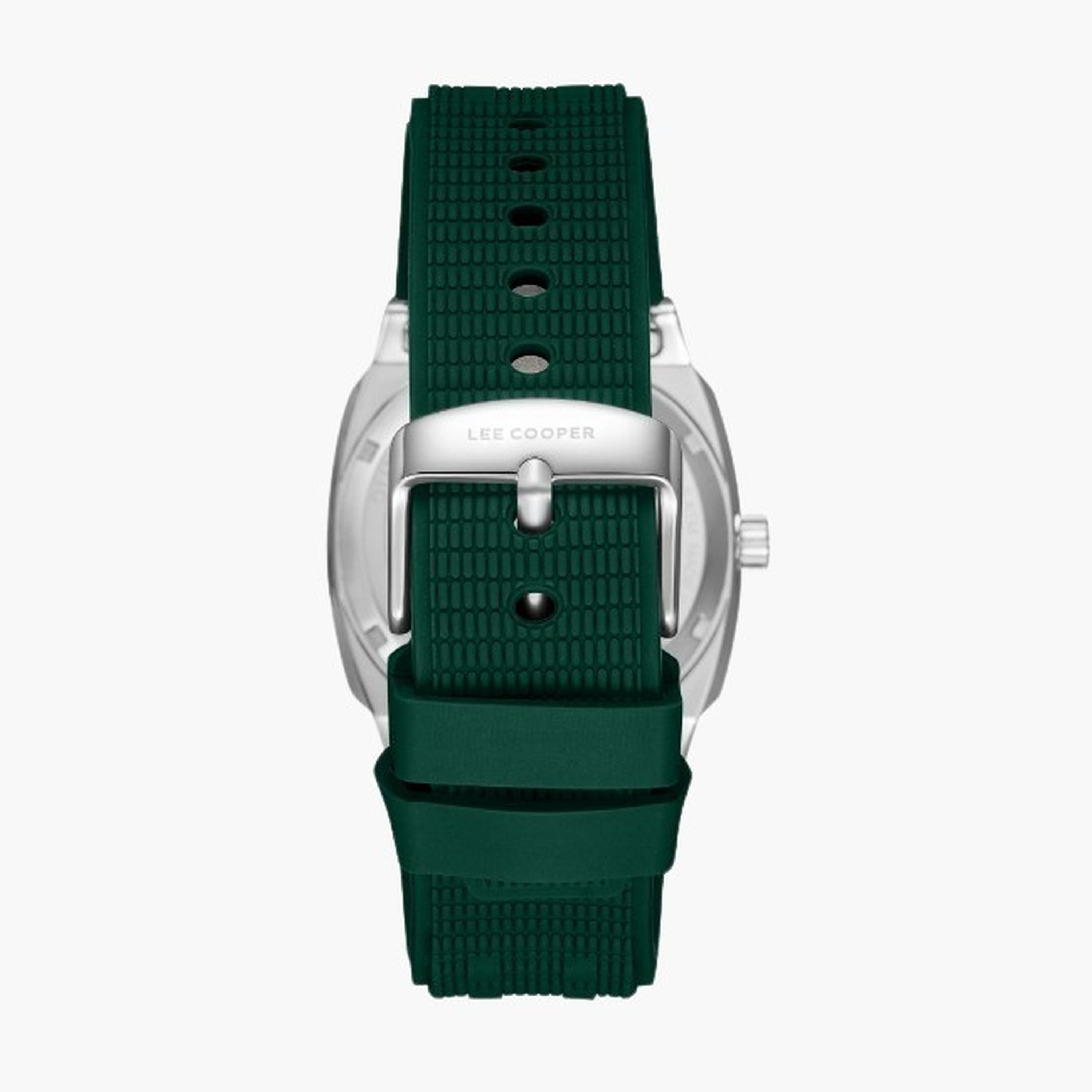Lee Cooper Men's 41MM Green Automatic Silicone Strap Watch | LC08074.377-men-watchesandjewellery-watches-image-4