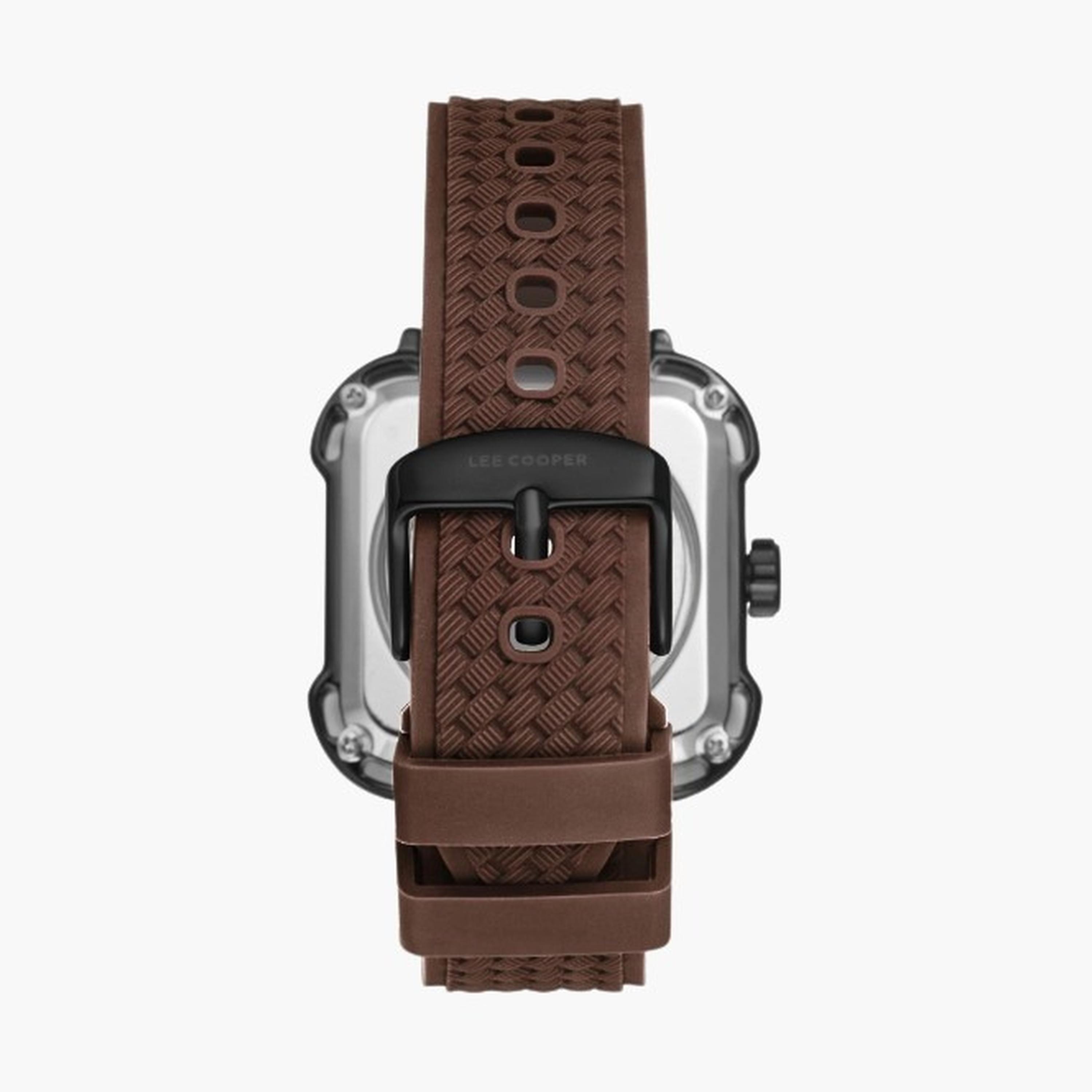 Lee Cooper Men's 49MM Brown Automatic Silicone Strap Watch | LC08072.644-men-watchesandjewellery-watches-image-3