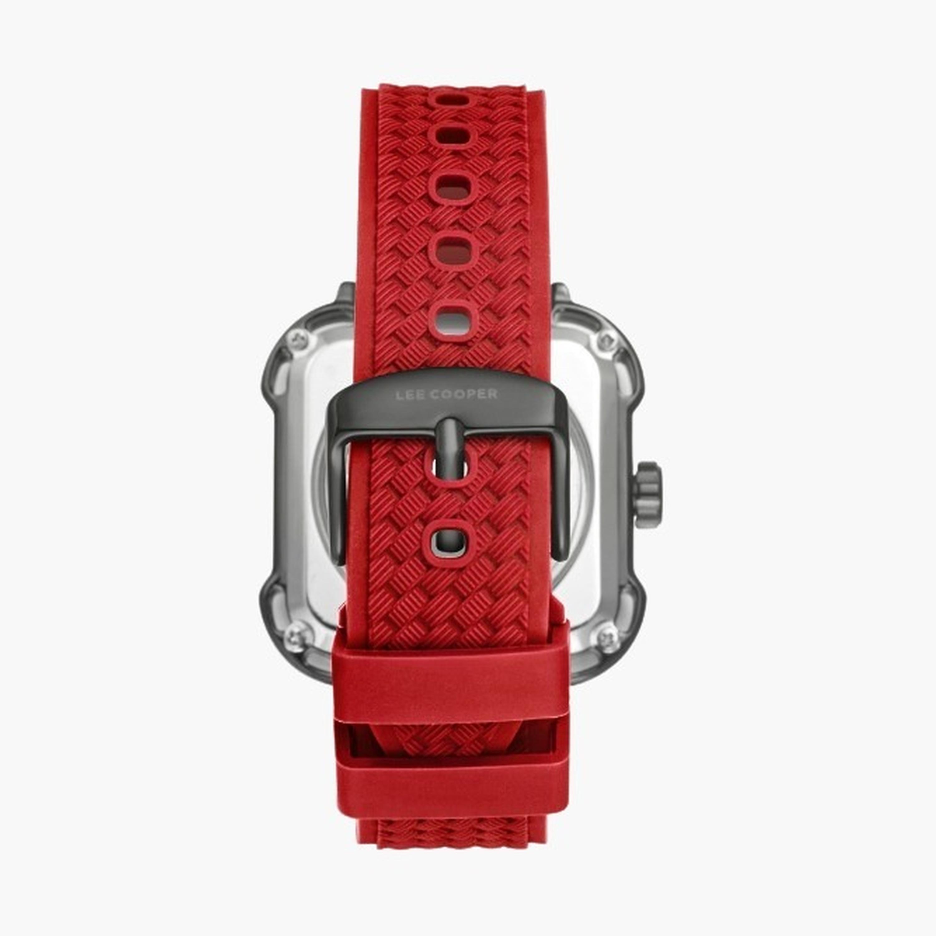 Lee Cooper Men's 49MM Red Automatic Silicone Strap Watch | LC08072.688-men-watchesandjewellery-watches-image-2
