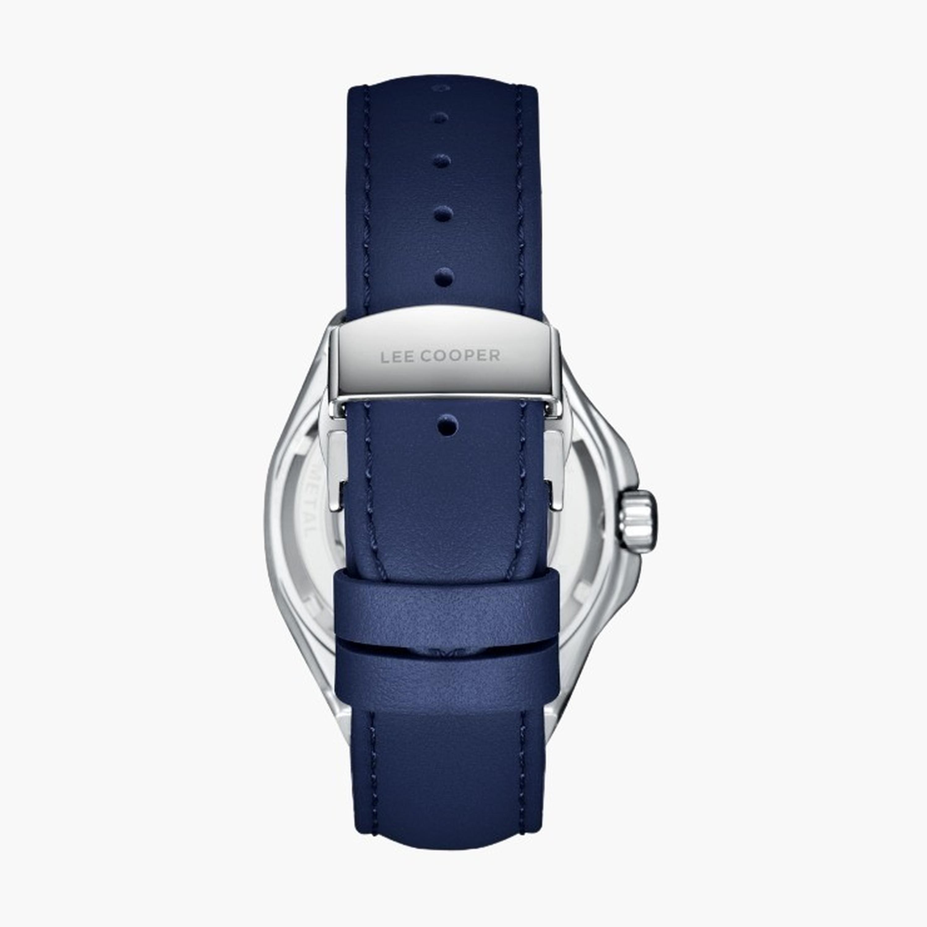 Lee Cooper Men's 43MM Blue Automatic Leather Strap Watch | LC08125.399-men-watchesandjewellery-watches-image-4