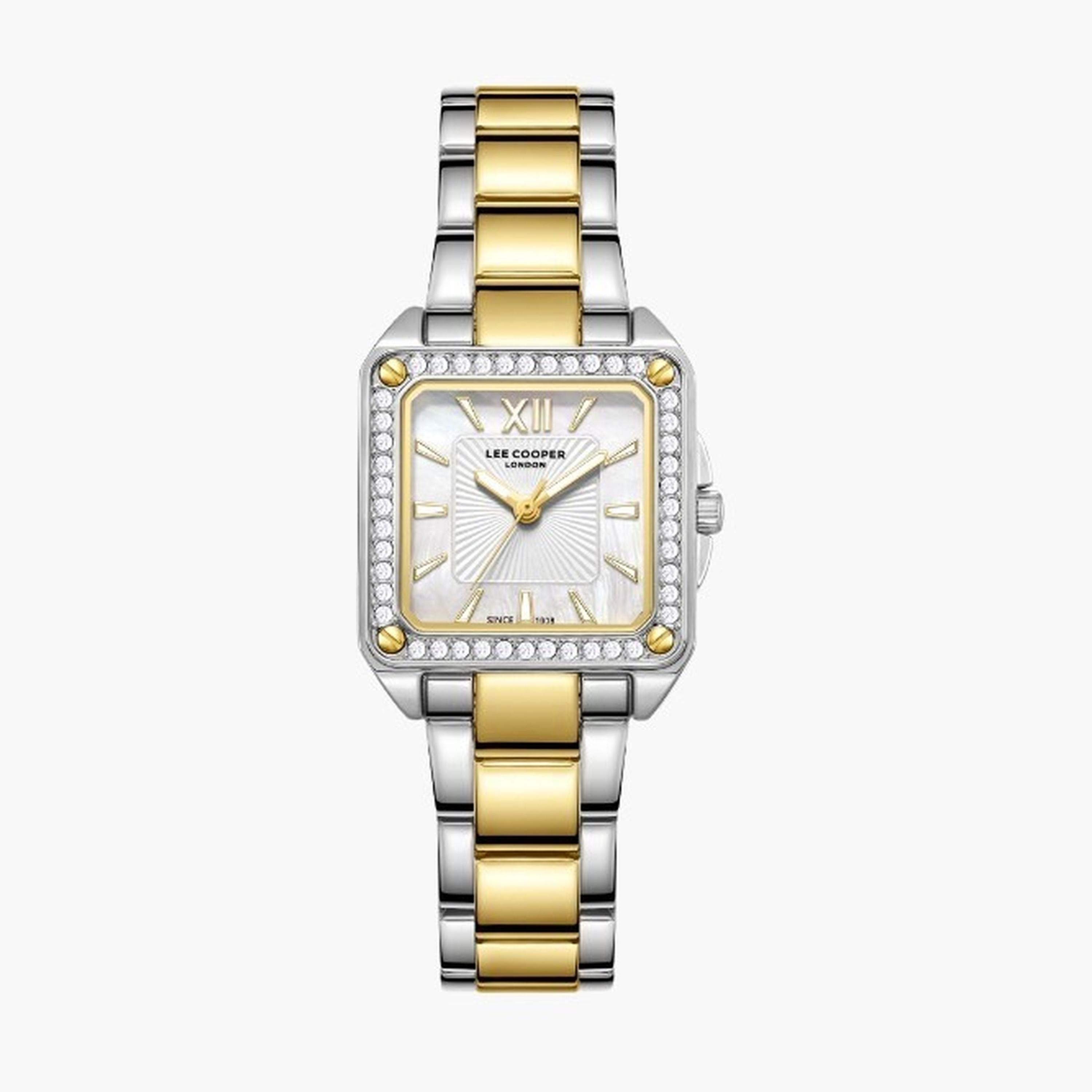 Lee Cooper Women's 26MM Multicolour Analog Metal Strap Watch | LC08127.220-women-watchesandjewellery-watches-image-1