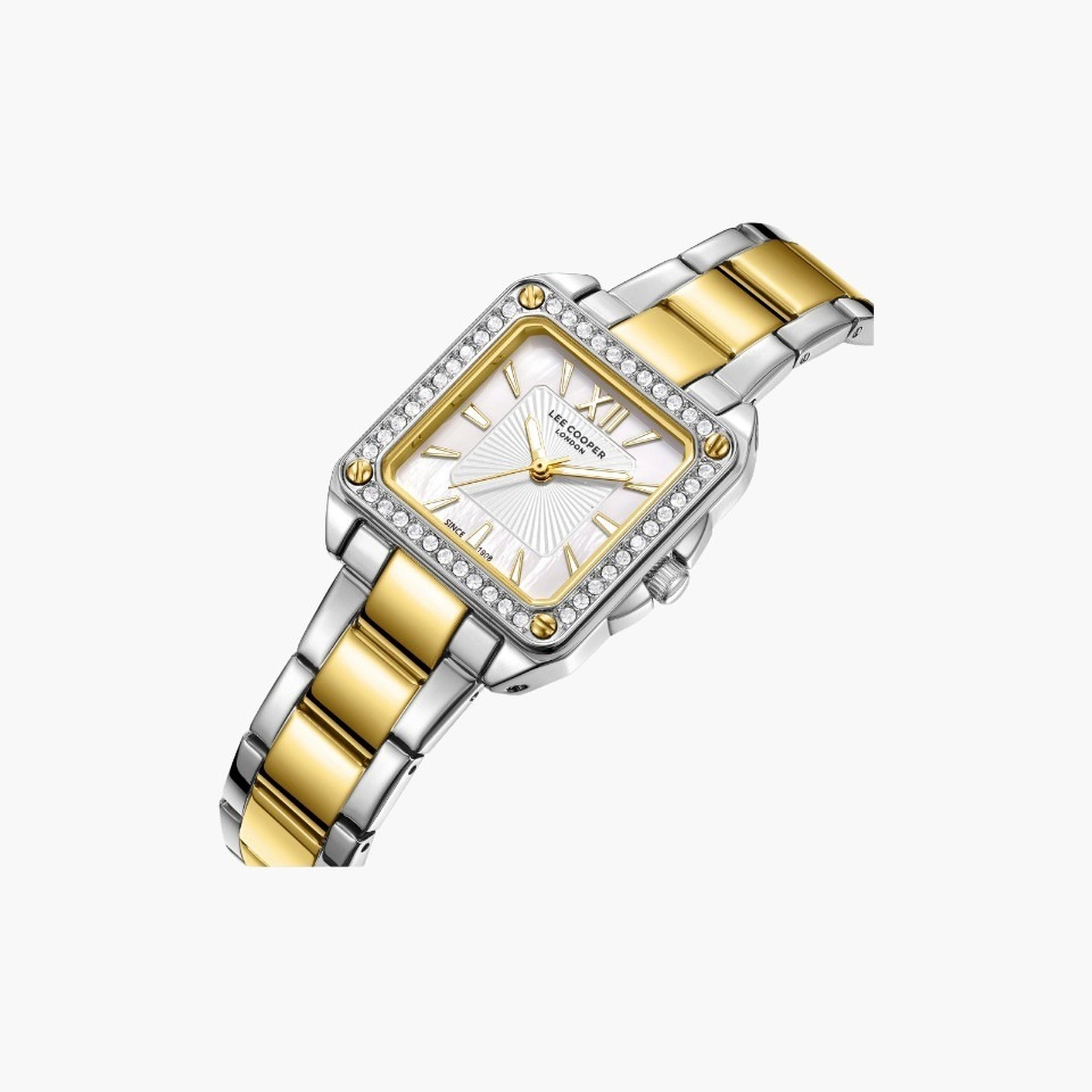 Lee Cooper Women's 26MM Multicolour Analog Metal Strap Watch | LC08127.220-women-watchesandjewellery-watches-image-2