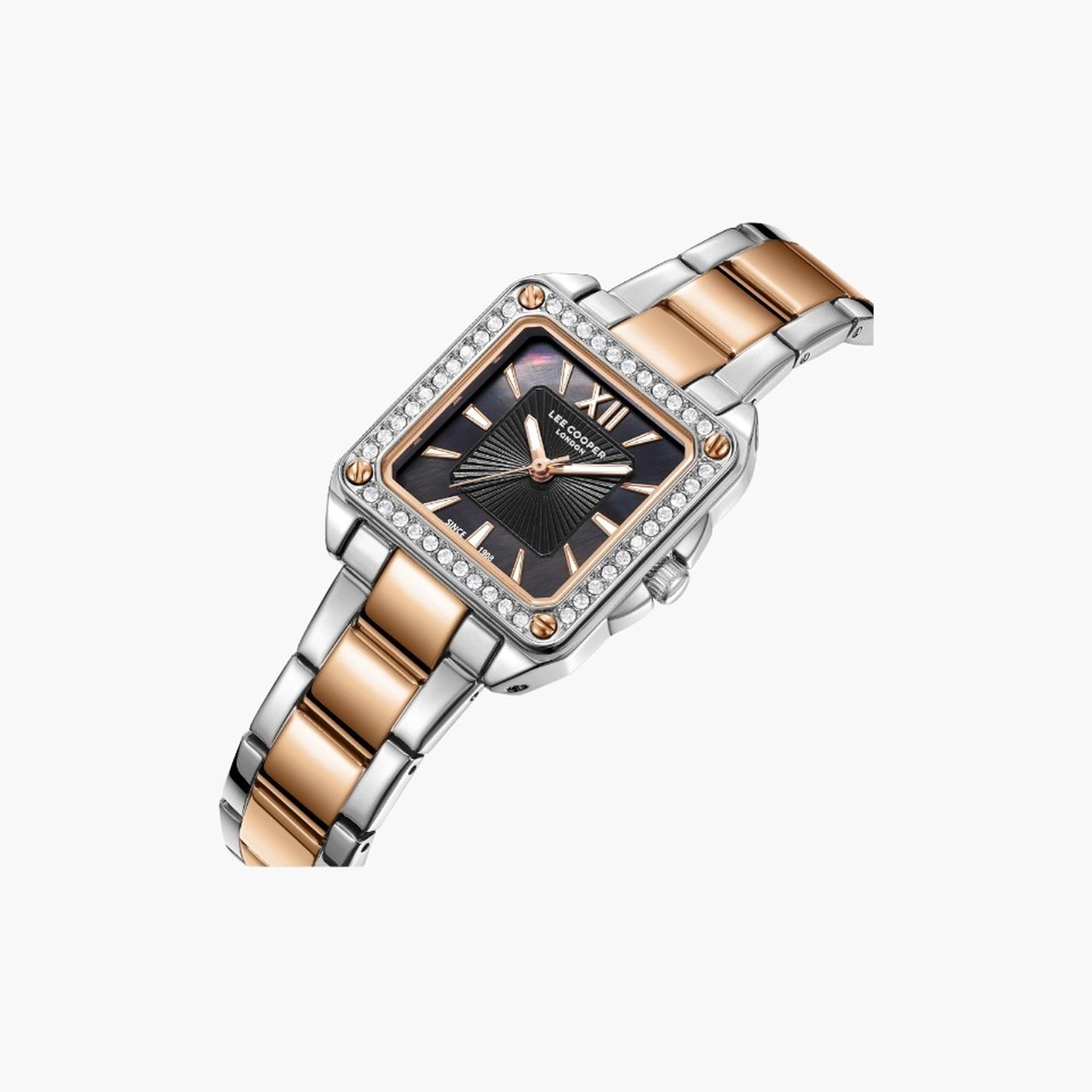 لي كوبر- ساعة نسائية 26 مم تناظرية سوار معدني لون رمادي-women-watchesandjewellery-watches-image-2