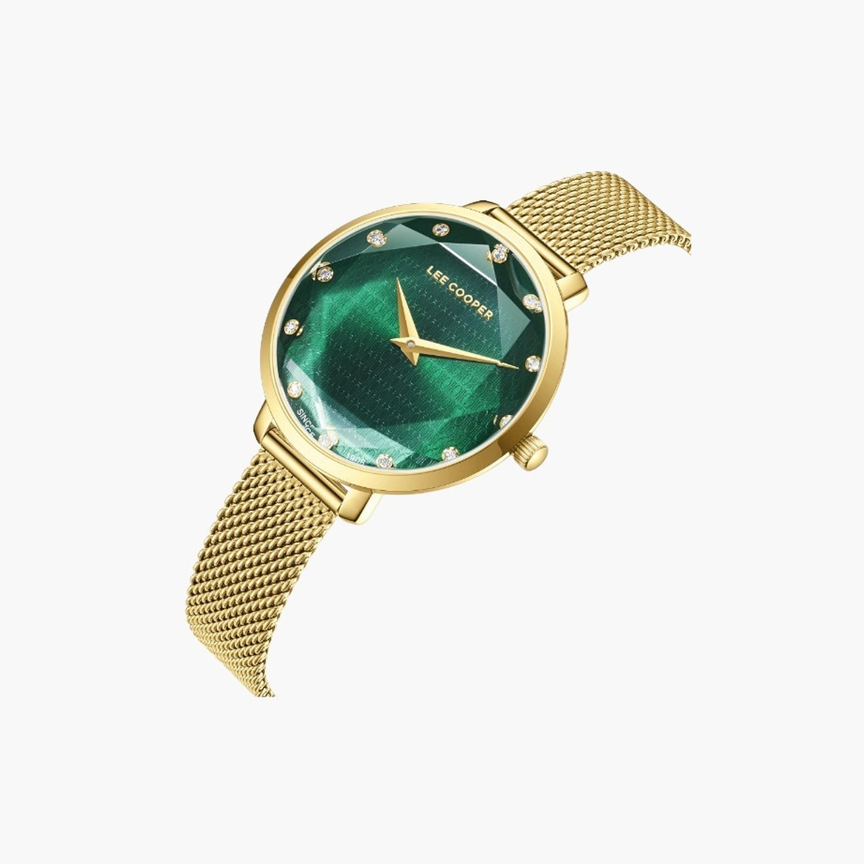 Lee Cooper Women's 33MM Gold Analog Mesh Strap Watch | LC08078.170-women-watchesandjewellery-watches-image-4