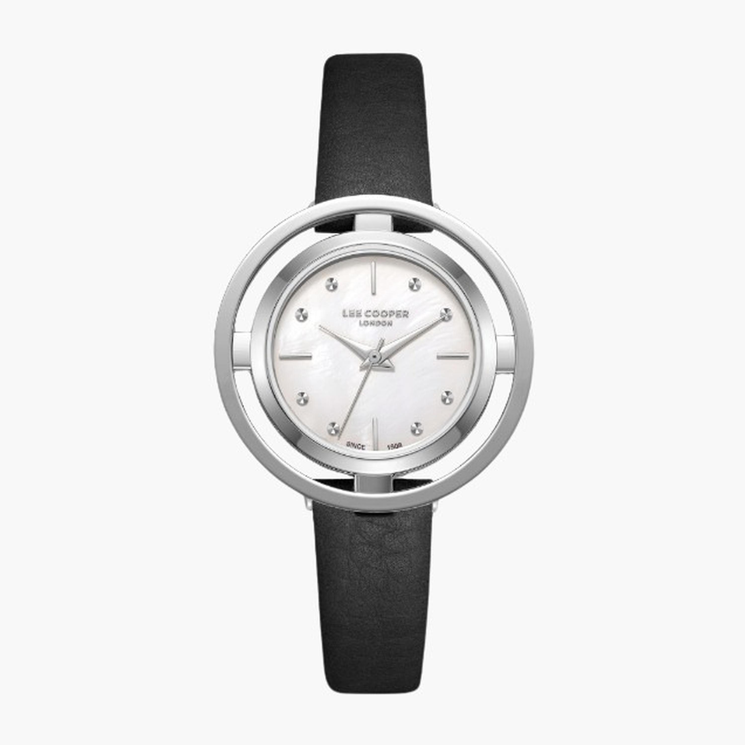 Lee Cooper Women's 31.5MM Black Analog Leather Strap Watch | LC08034.321-women-watchesandjewellery-watches-image-1