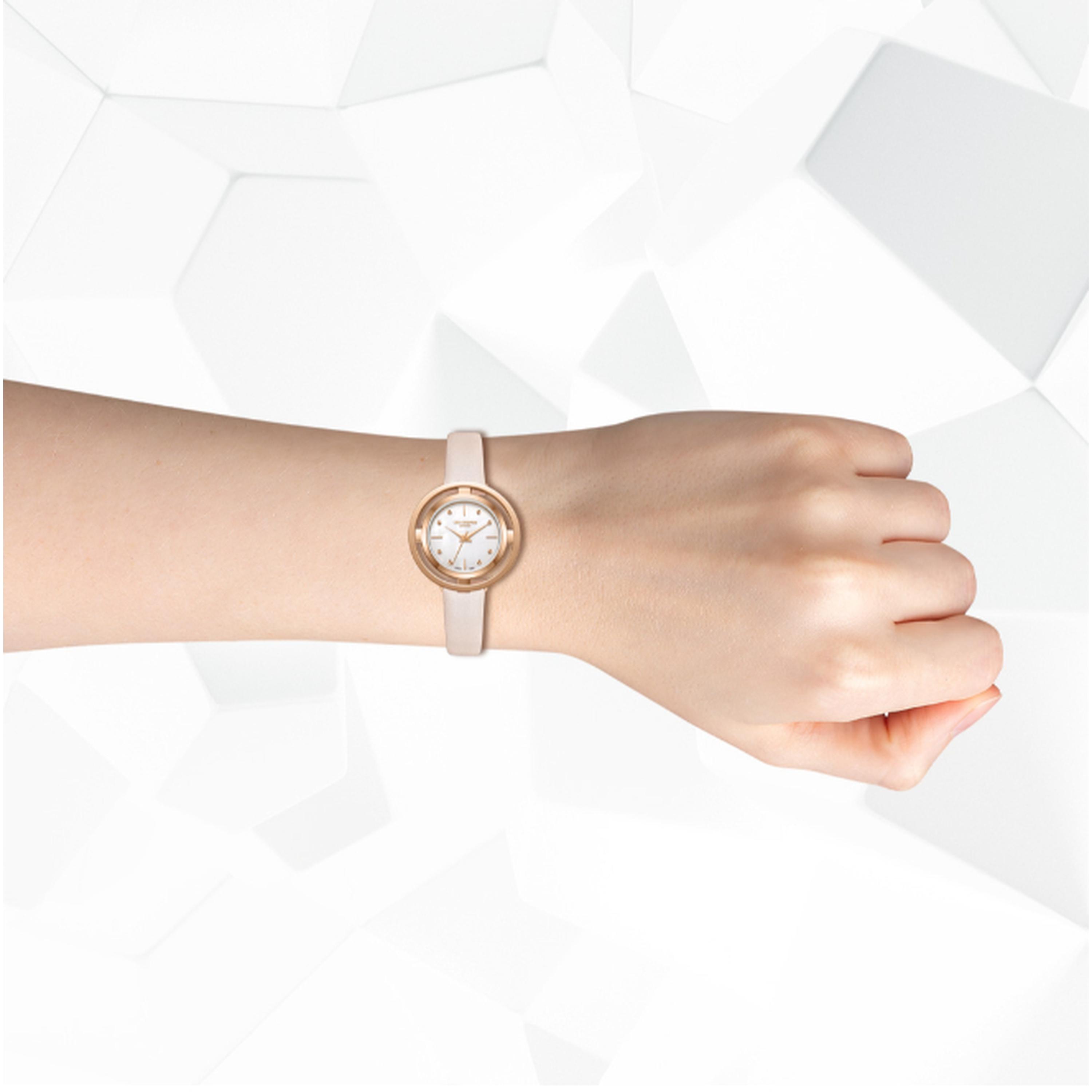 لي كوبر- ساعة نسائية تناظرية سوار جلدي لون لؤلؤي-women-watchesandjewellery-watches-image-8