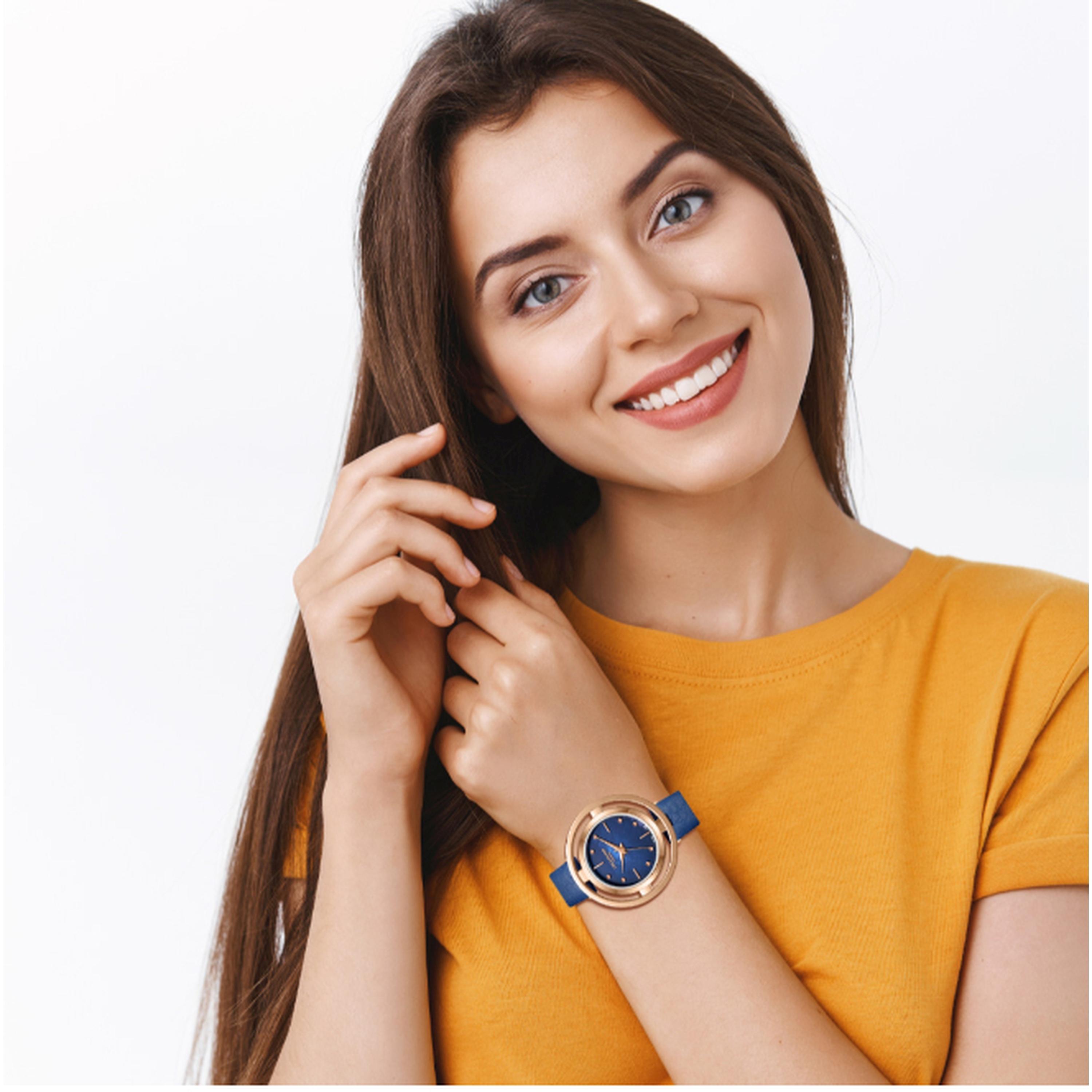Lee Cooper Women's 31.5MM Blue Analog Leather Strap Watch | LC08034.499-women-watchesandjewellery-watches-image-7