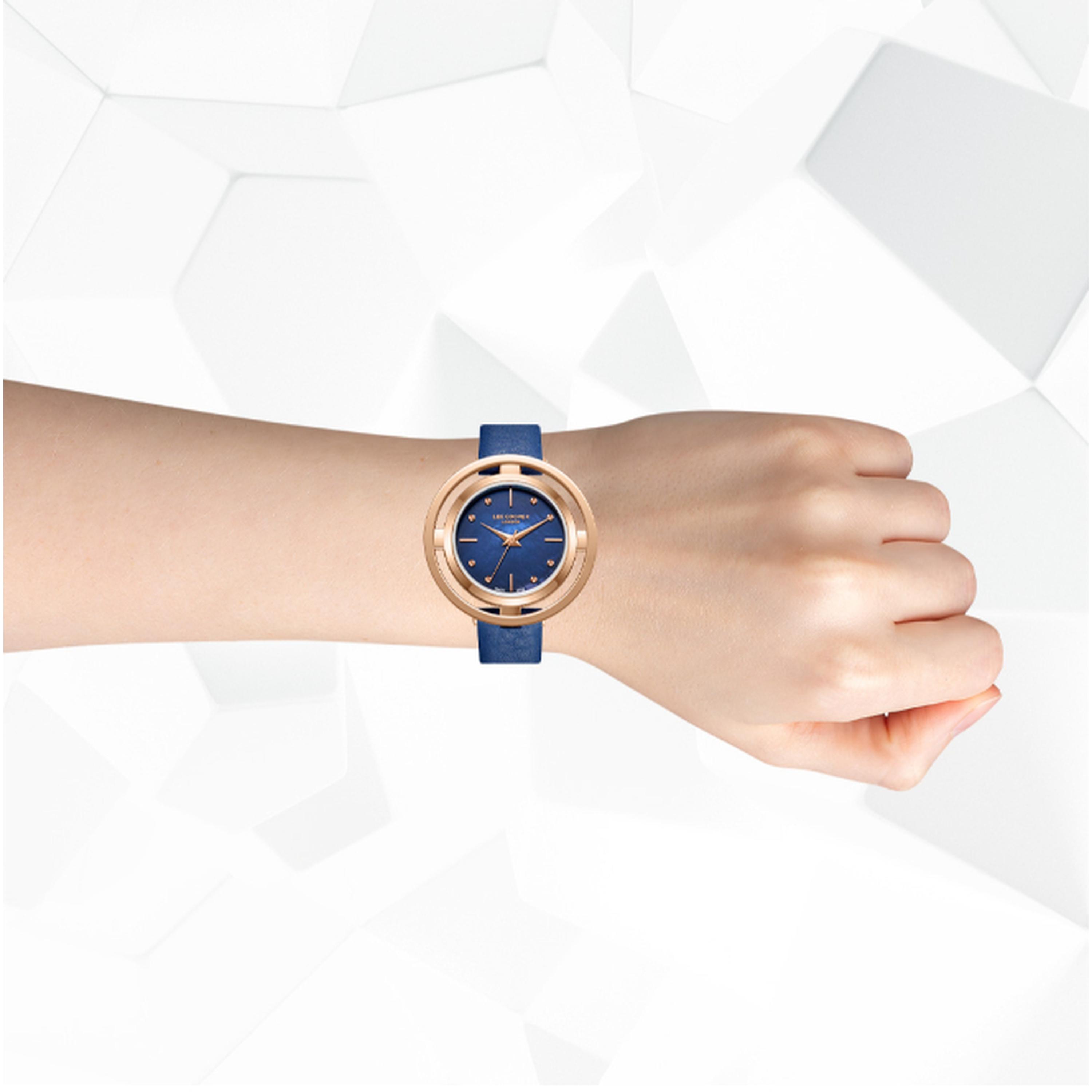 Lee Cooper Women's 31.5MM Blue Analog Leather Strap Watch | LC08034.499-women-watchesandjewellery-watches-image-8